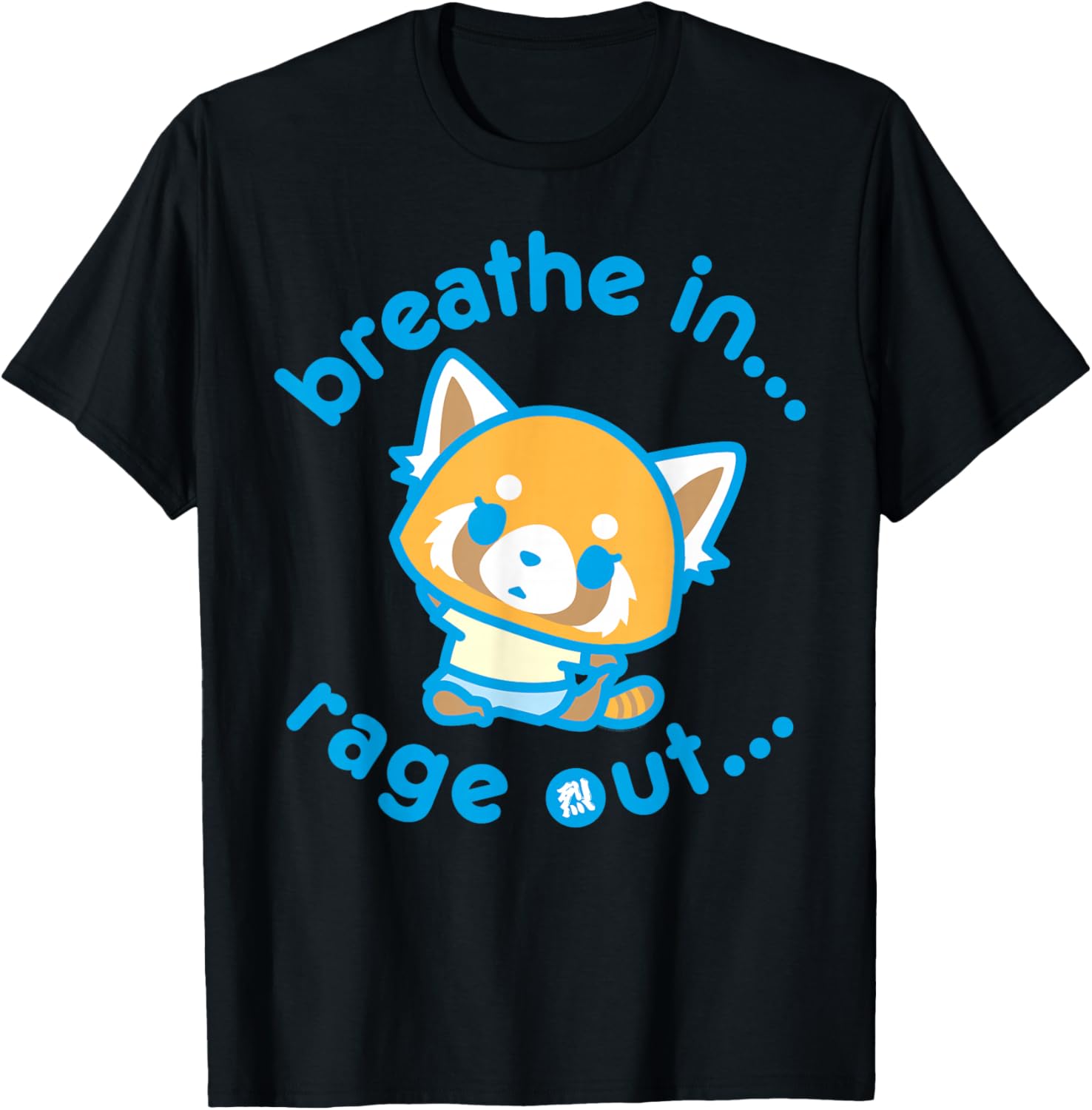 Aggretsuko Yoga Breathe In Rage Out T-Shirt for Fans and Yoga Lovers - 1