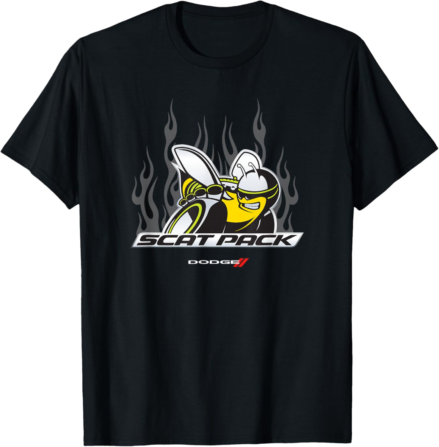 Dodge Scat Pack Flames T-Shirt for Car Enthusiasts - Stylish Apparel - 7