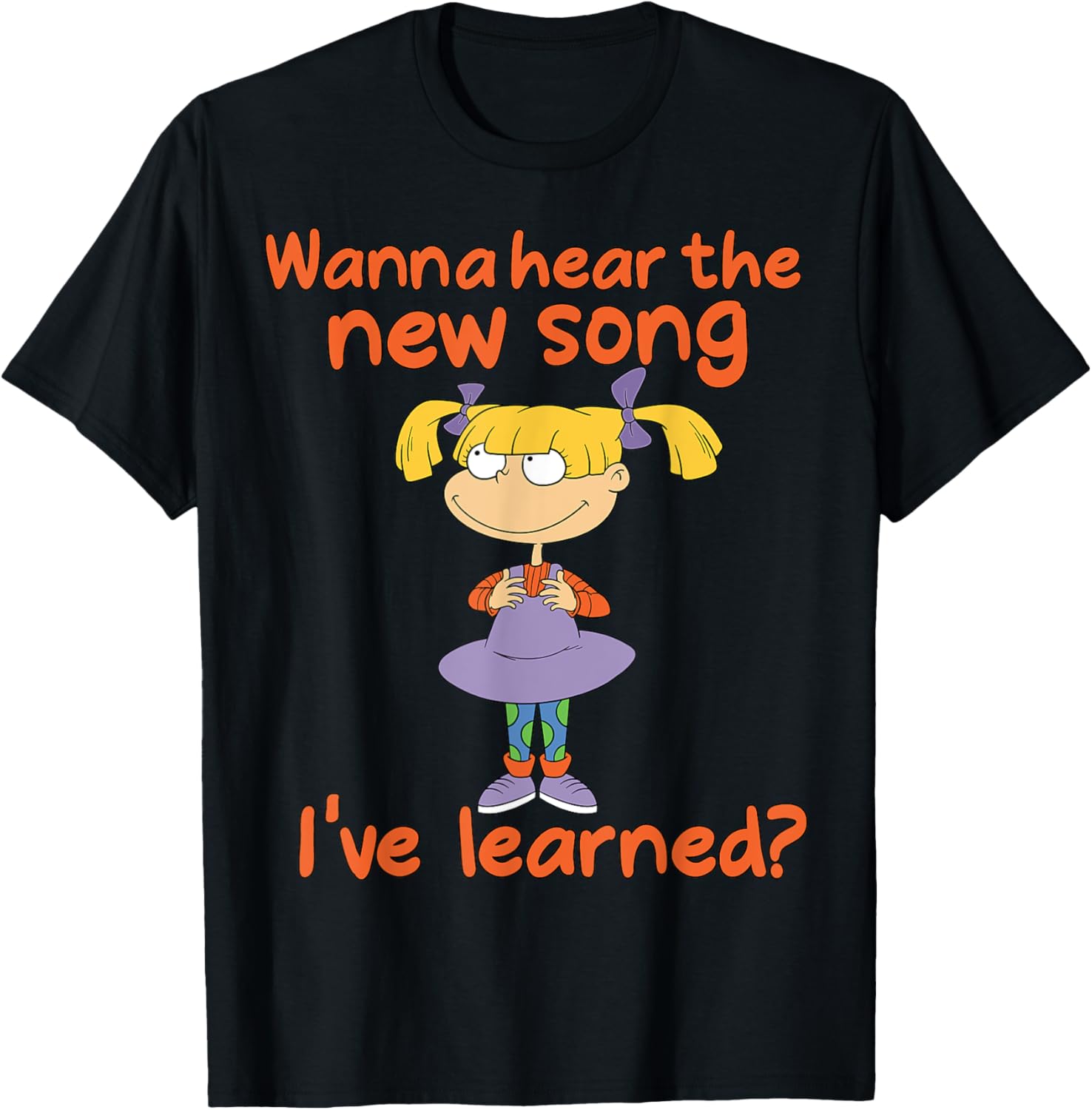 Mademark x Rugrats Angelica Wanna Hear The New Song T-Shirt for Fans - 4