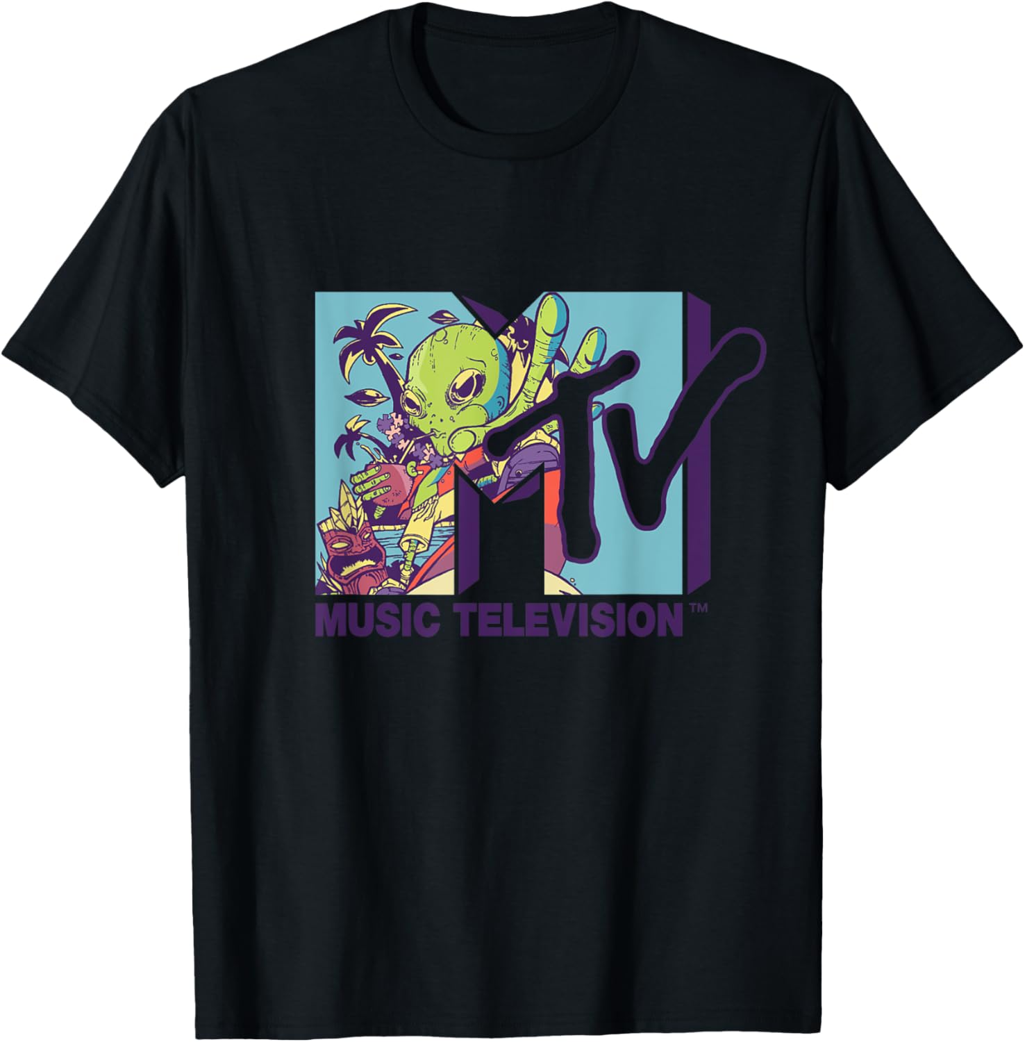 Mademark x MTV Alien Coconut Milk T-Shirt - Official Logo Apparel - 3