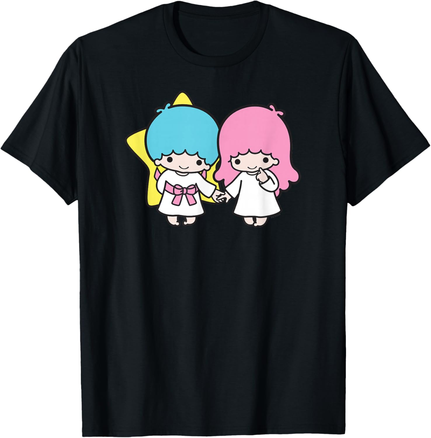 Adorable Little Twin Stars Holding Hands T-Shirt for Kids and Adults - 18