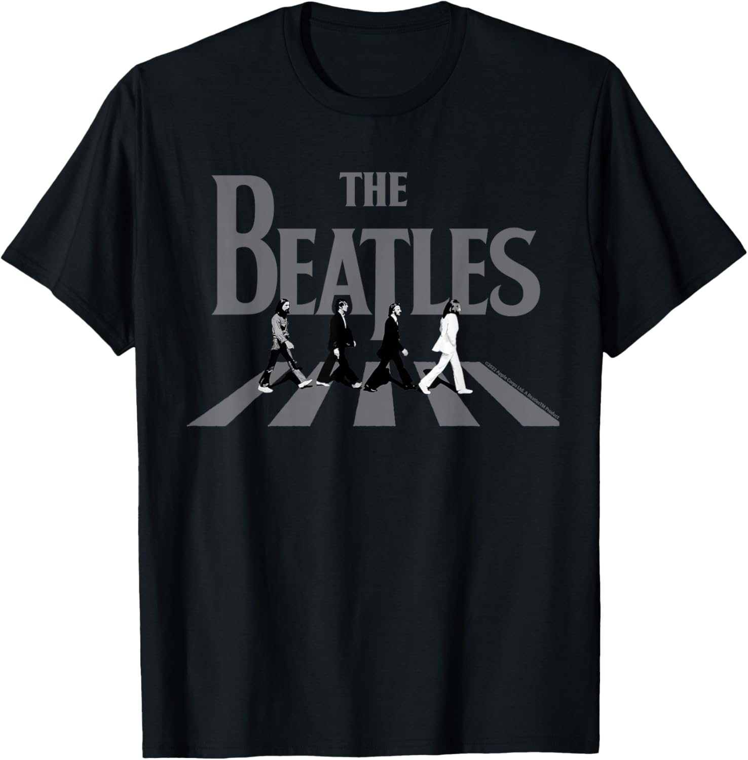 The Beatles Abbey Road Greyscale T-Shirt for Music Lovers - 1