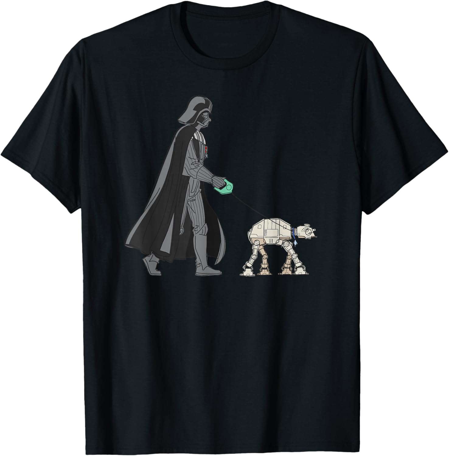 Darth Vader Dog Walker Meme T-Shirt for Star Wars Fans and Pets Lovers - 1