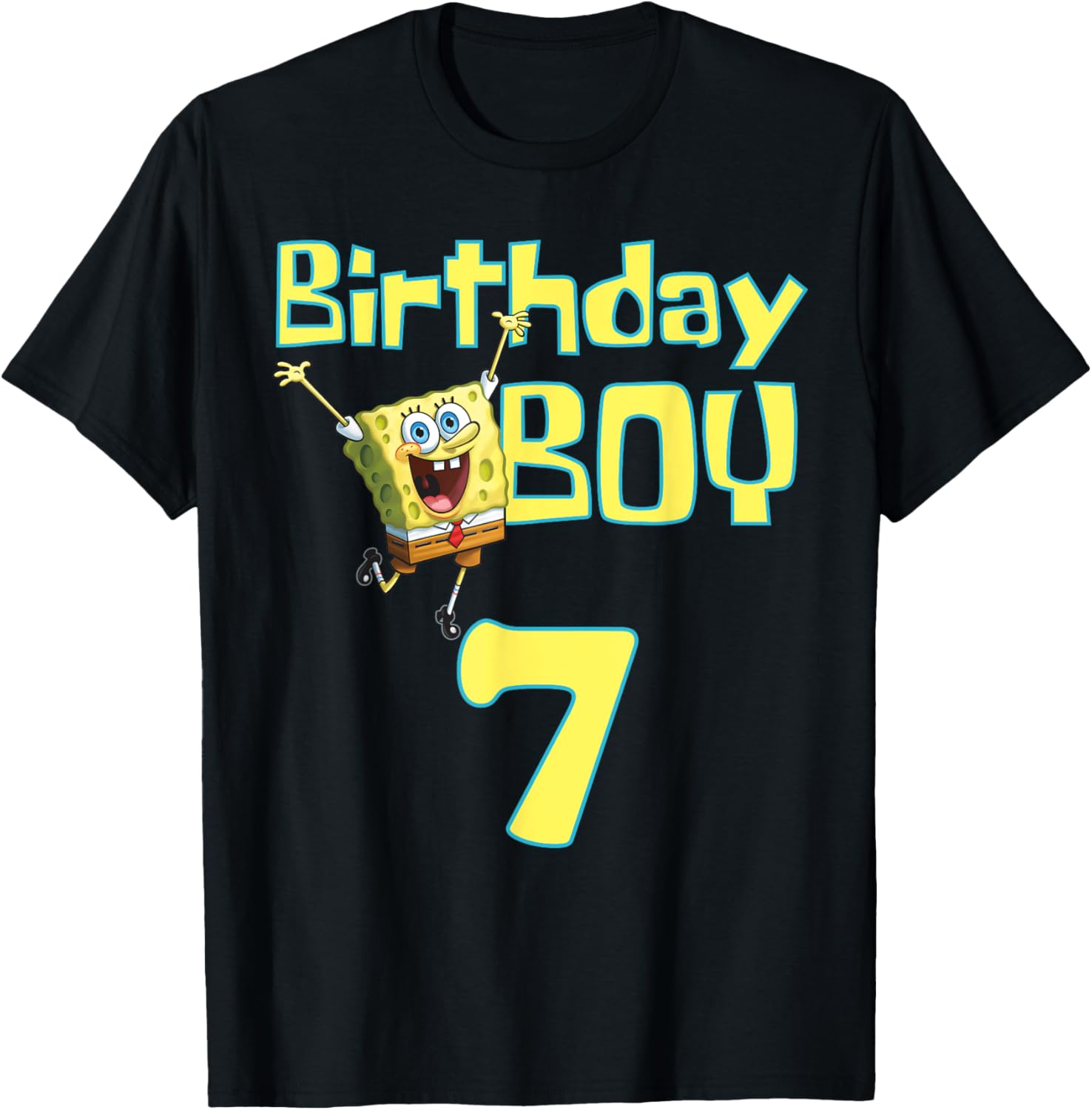 SpongeBob SquarePants Birthday Boy 7 T-Shirt for Fun Celebrations - 9