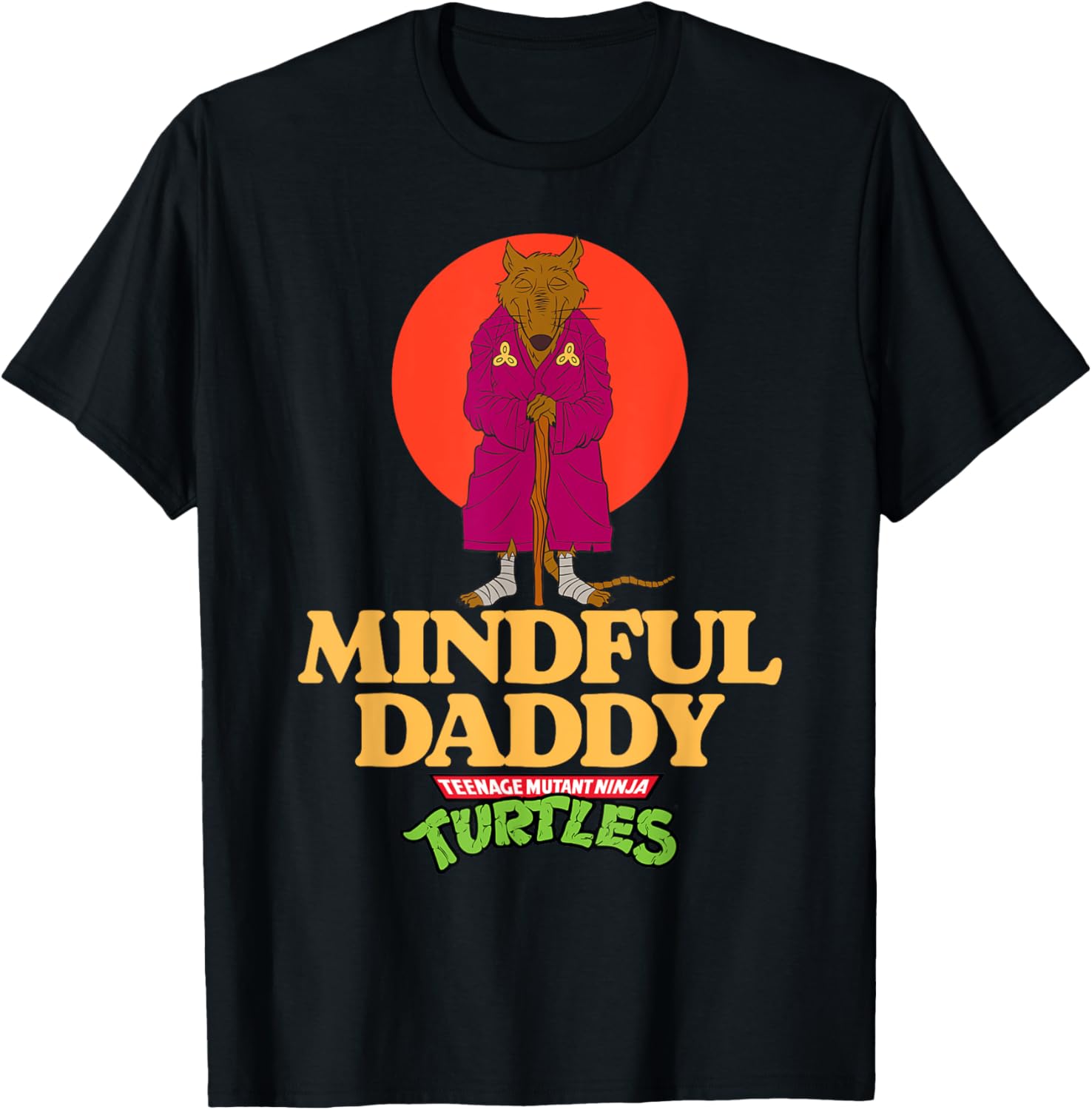 Mindful Daddy Splinter TMNT Father's Day T-Shirt for Super Dads - 22
