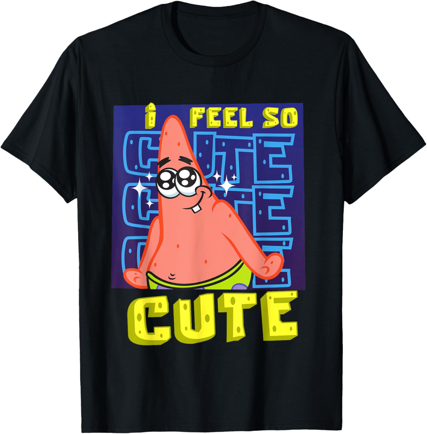Mademark SpongeBob I Feel So Cute Patrick Star Baby T-Shirt for Kids - 12