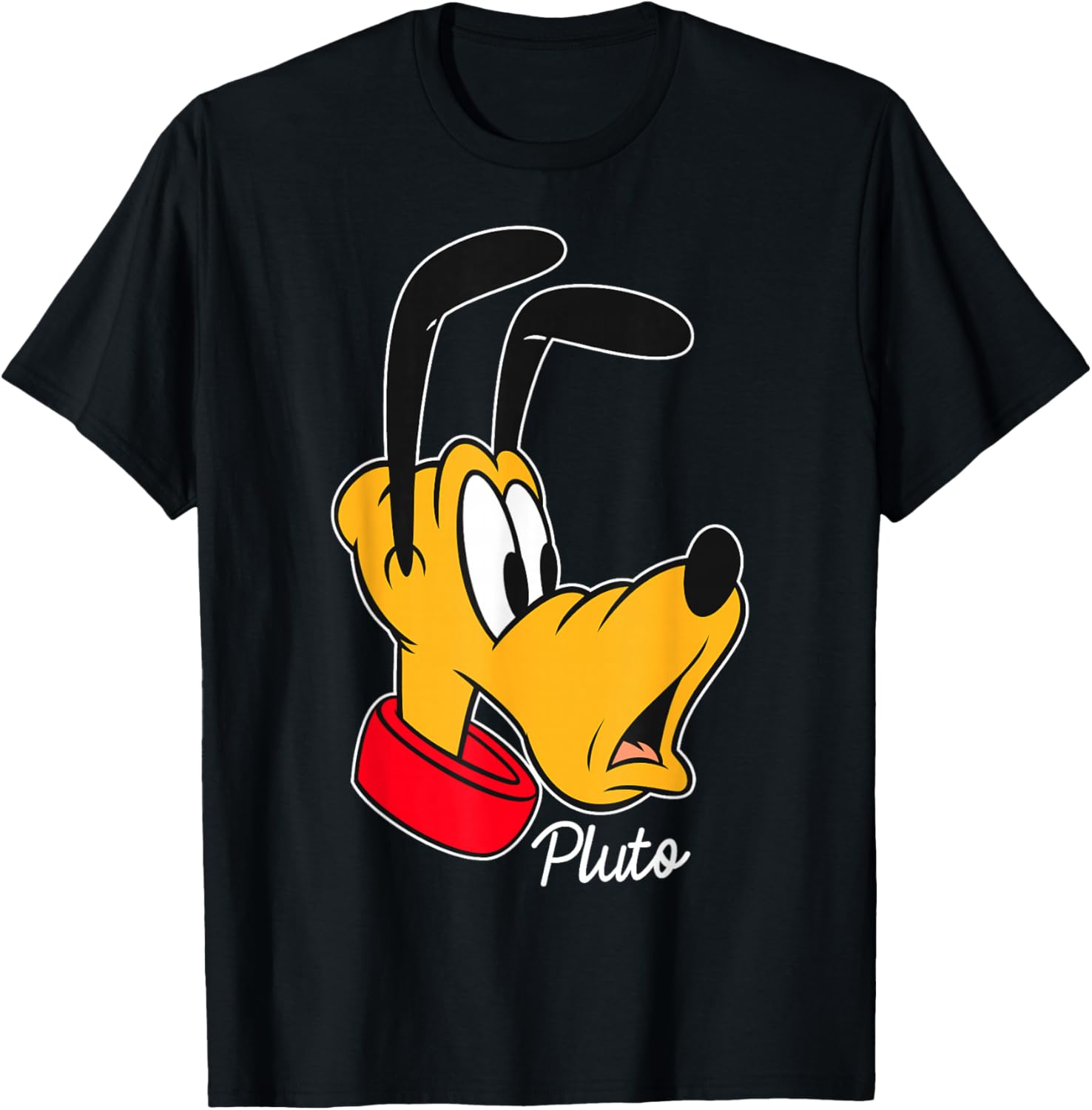 Disney Mickey And Friends Pluto Big Face T-Shirt for Fun and Comfort - 5