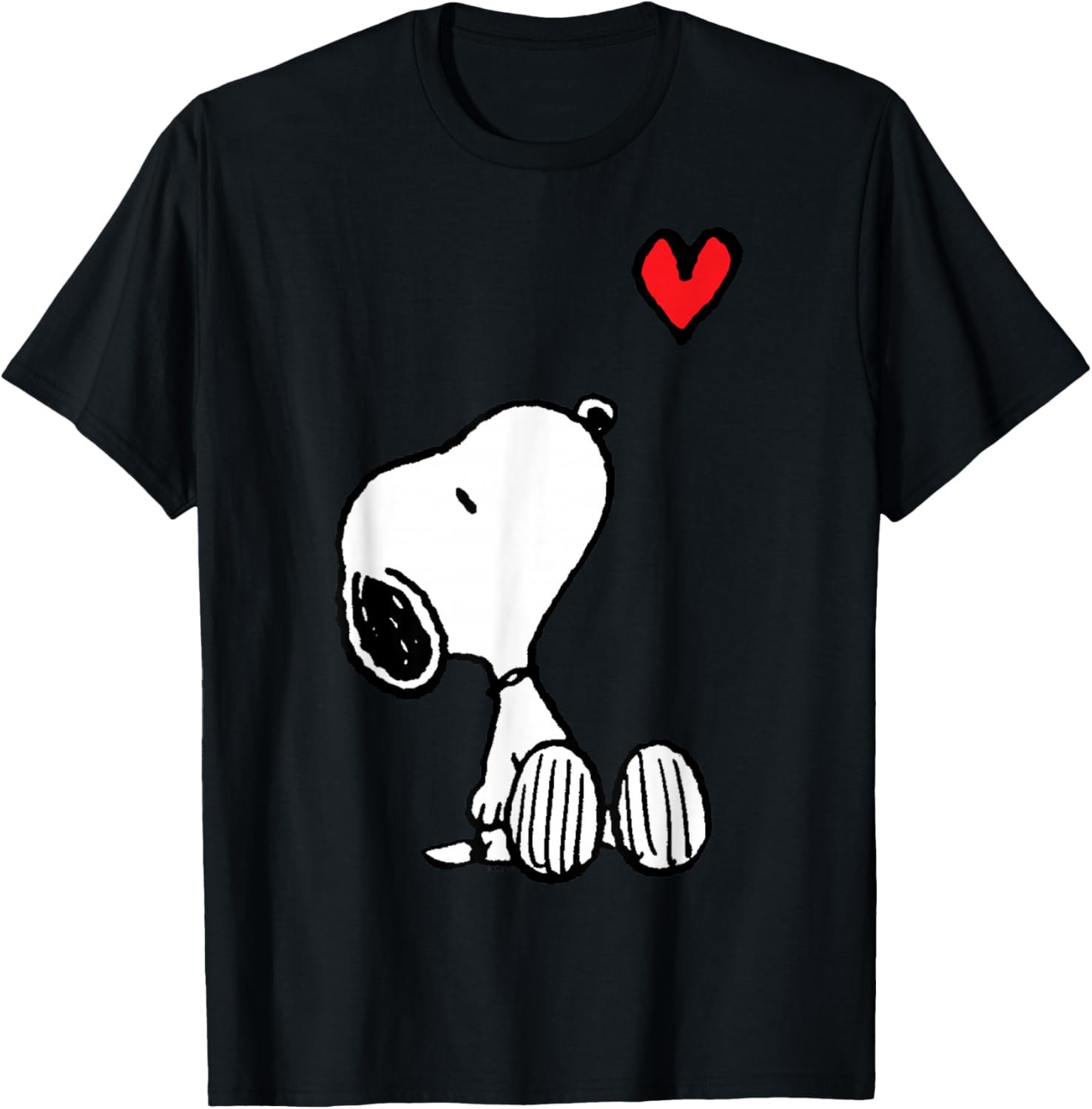 Peanuts Snoopy Heart Sitting T-Shirt for Fun and Stylish Outfits - 18