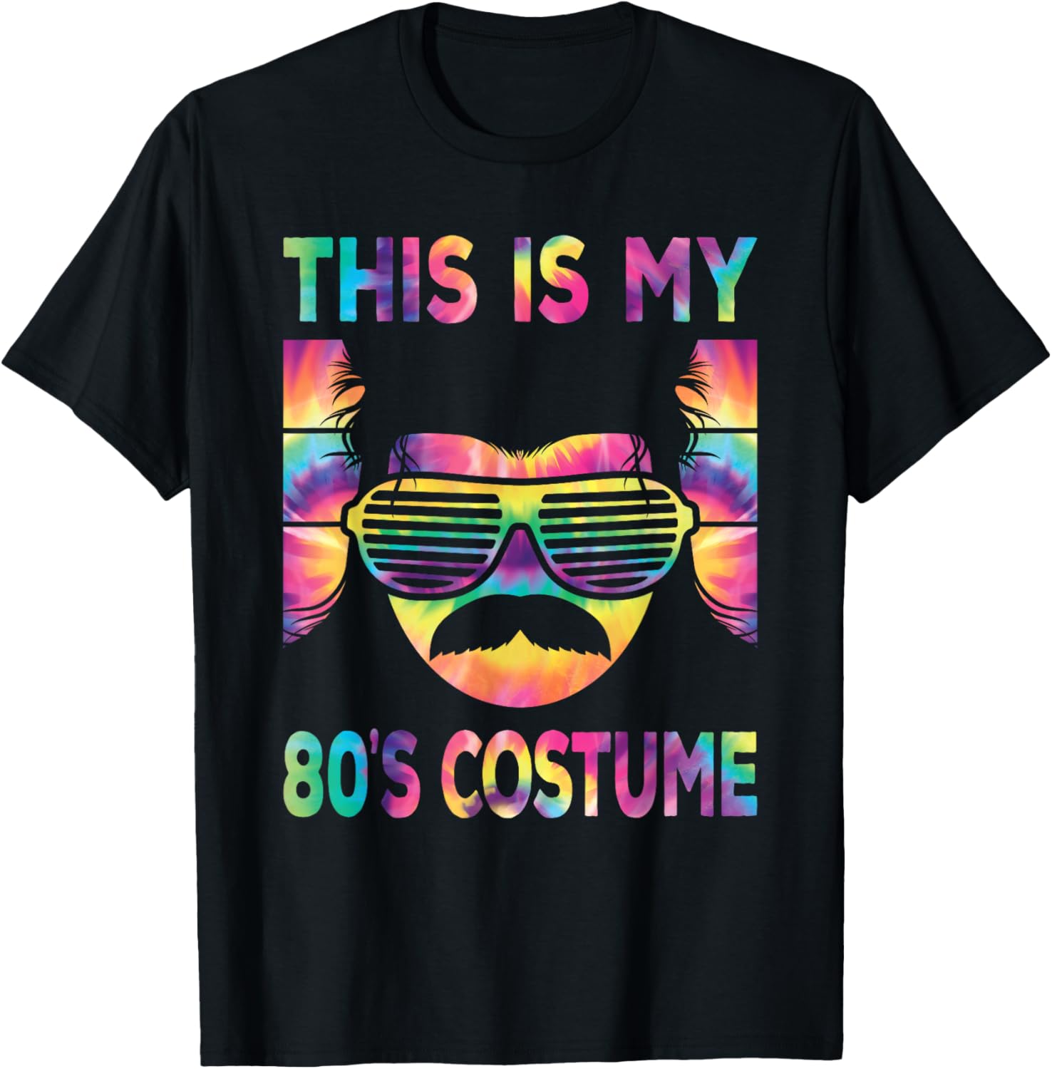 Retro 80s Costume T-Shirt for Men Disco Party Outfits Fashion - 3