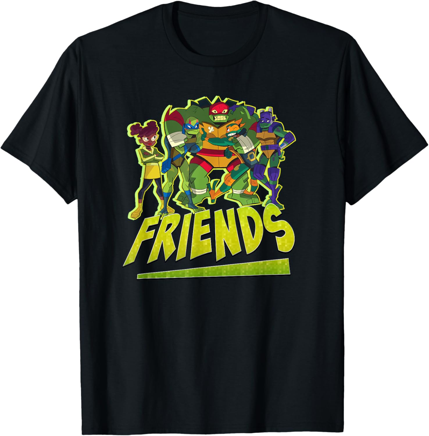 Mademark Teenage Mutant Ninja Turtles Friends T-Shirt for Fans - 4