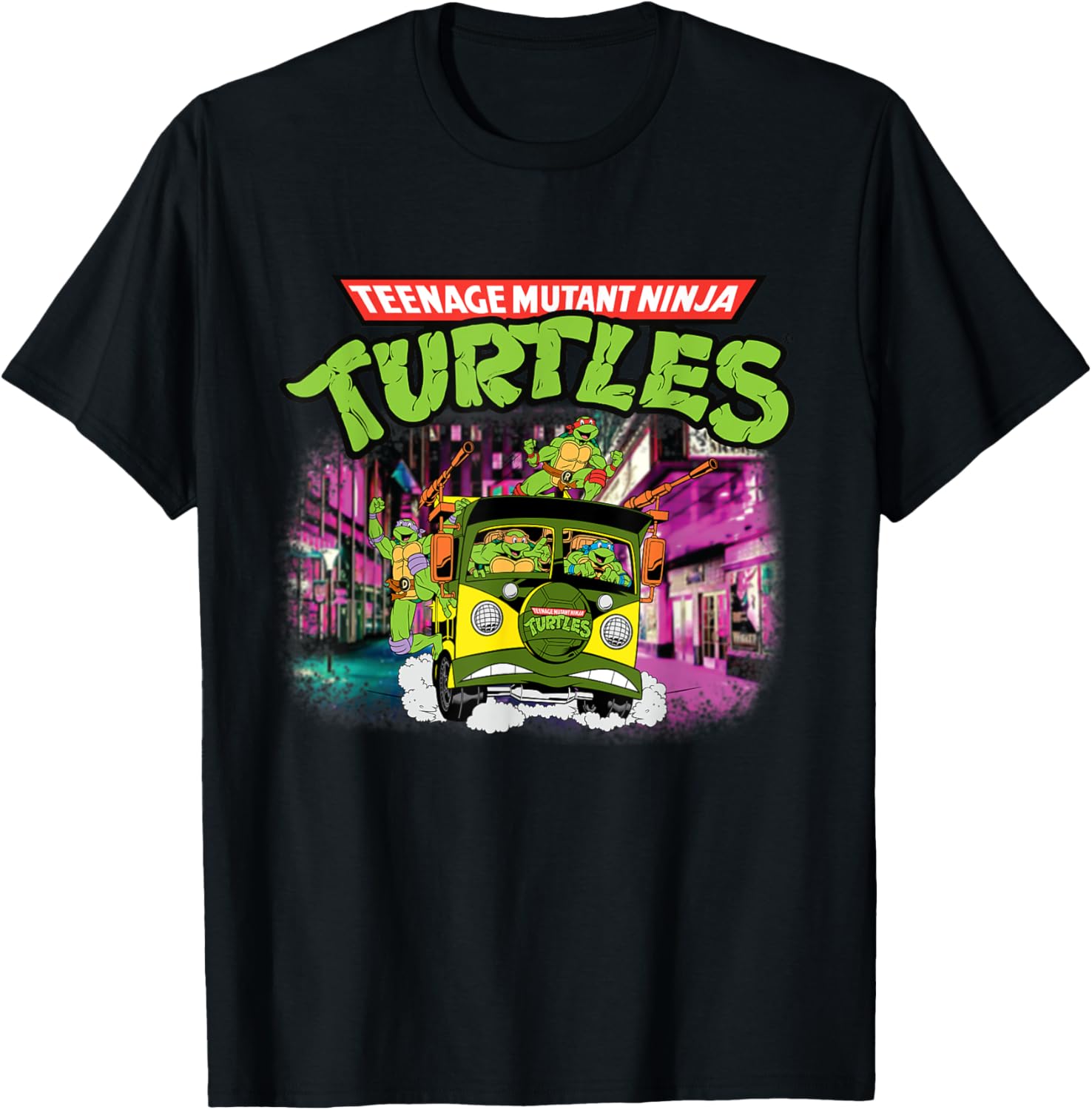 Mademark x TMNT Classic Bus T-Shirt for Teenage Mutant Ninja Turtles Fans - 6