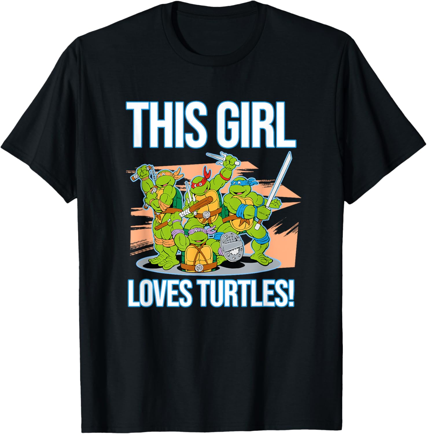 Mademark Teenage Mutant Ninja Turtles This Girl Loves Turtles T-Shirt - 13