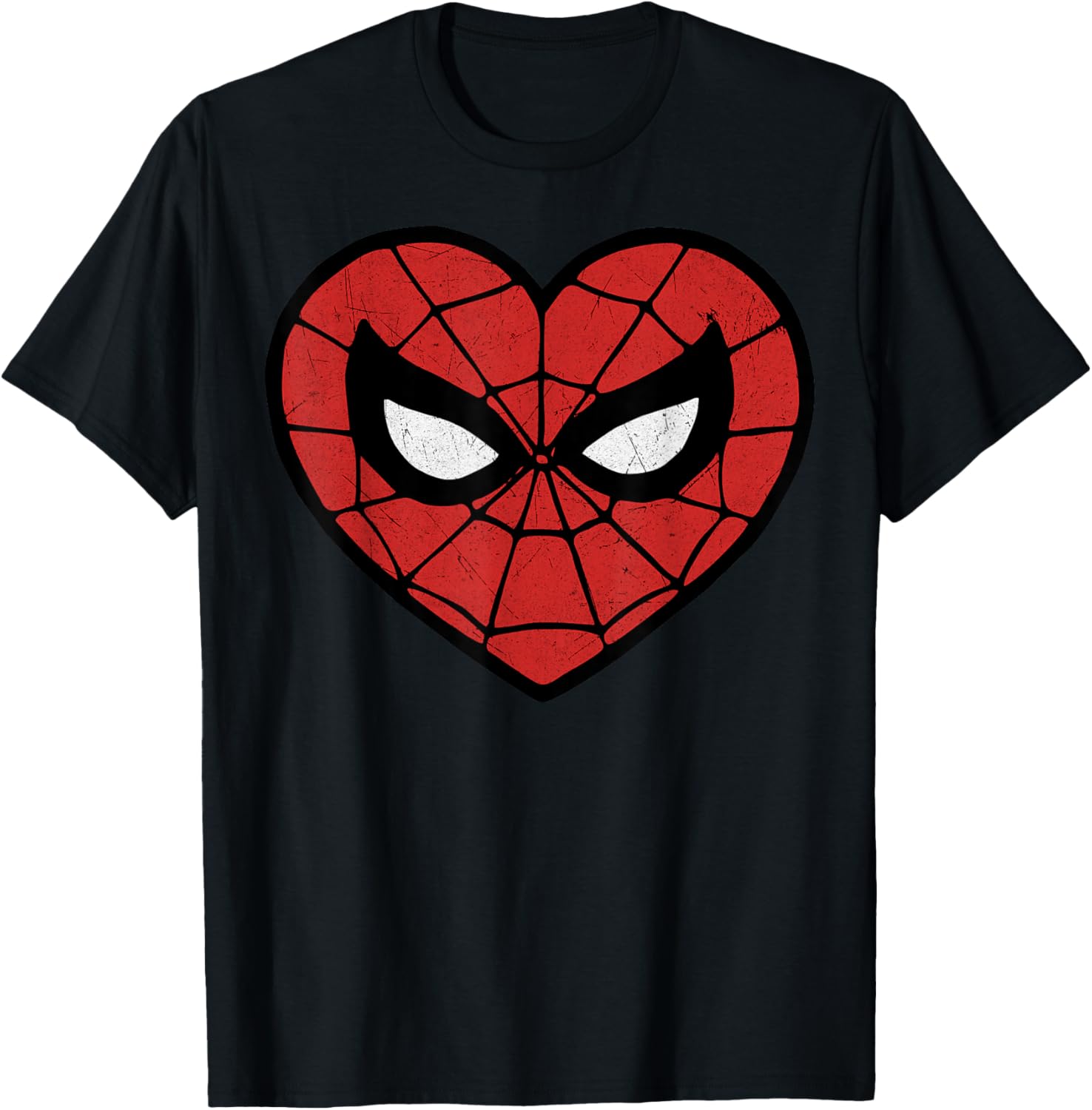 Marvel Spider-Man Valentine's Heart Logo T-Shirt for Fans and Lovers - 3