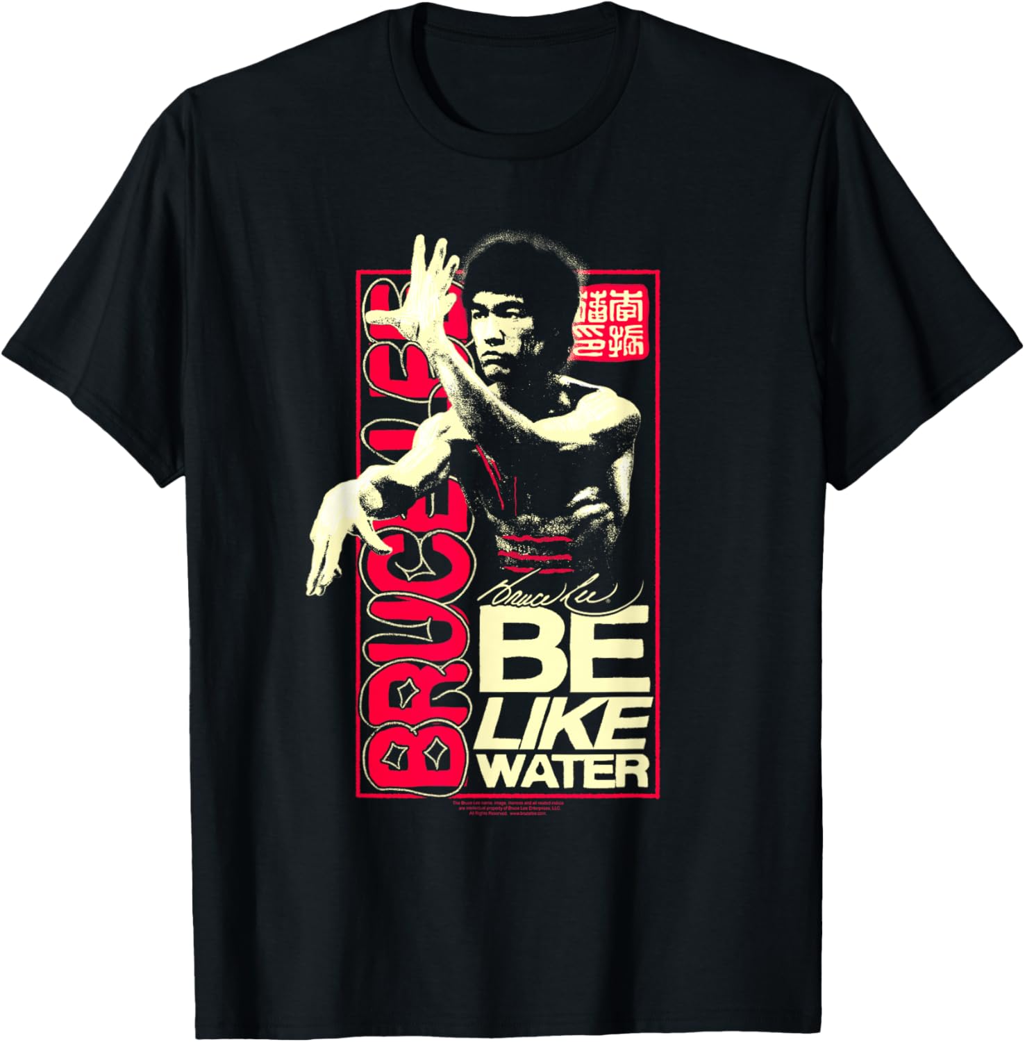 Bruce Lee Be Like Water Retro Martial Arts T-Shirt for Fans - 1