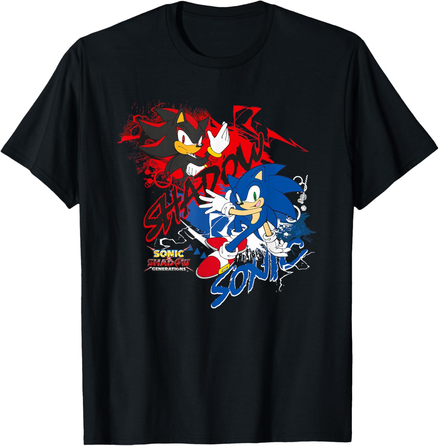 Sonic X Shadow Generations T-Shirt for Fans of Sonic the Hedgehog - 4