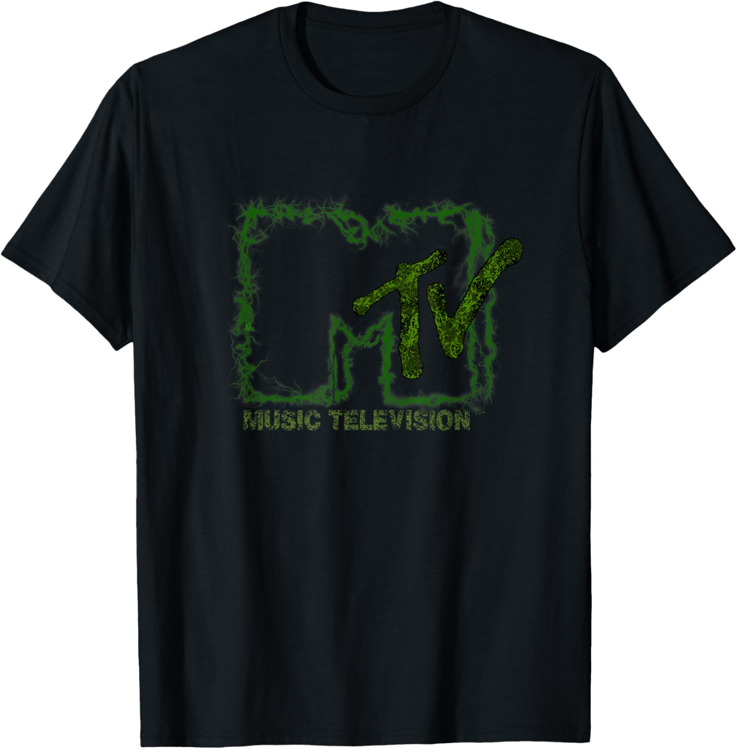 Mademark x MTV Eco-Friendly T-Shirt with Electric Green Logo Design - 2