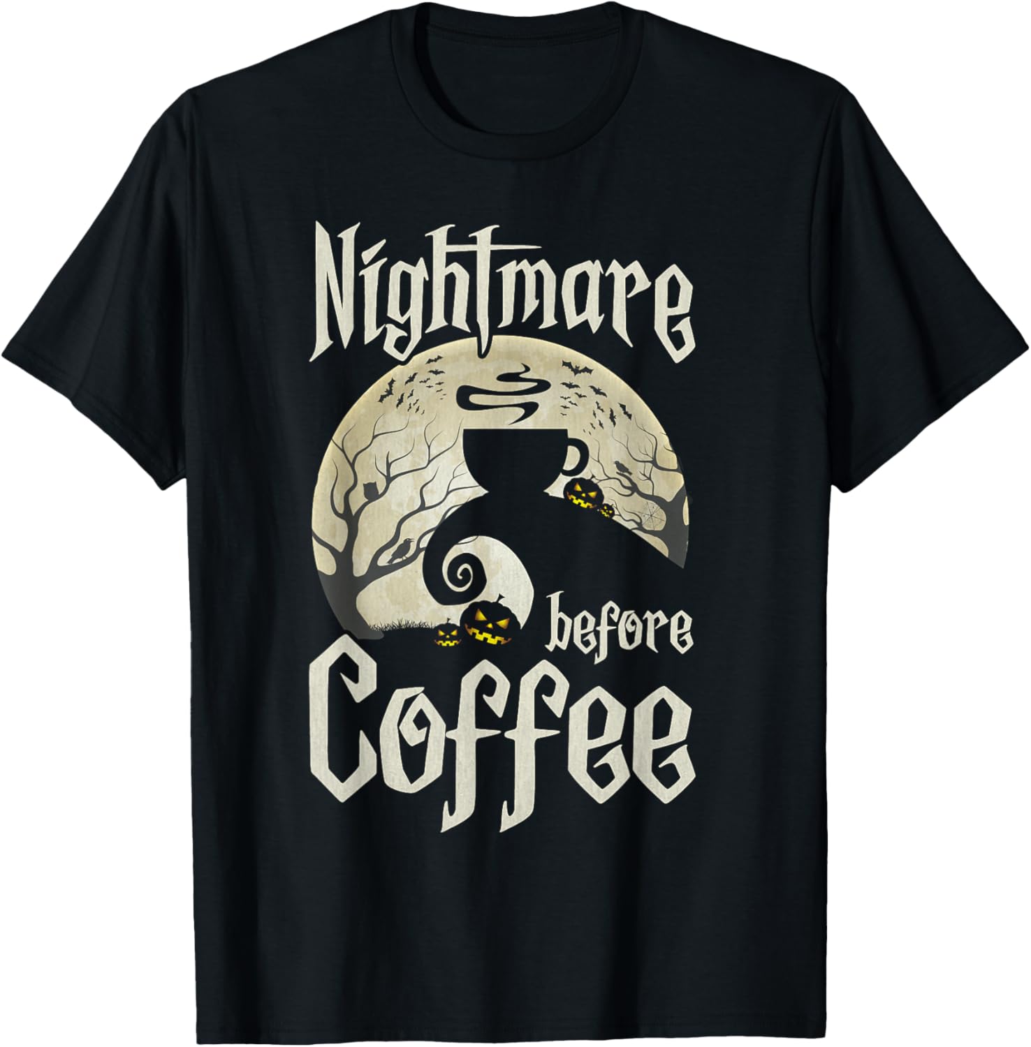 Cute Nightmare Before Coffee Halloween Shirt Funny Gift for Her - 20