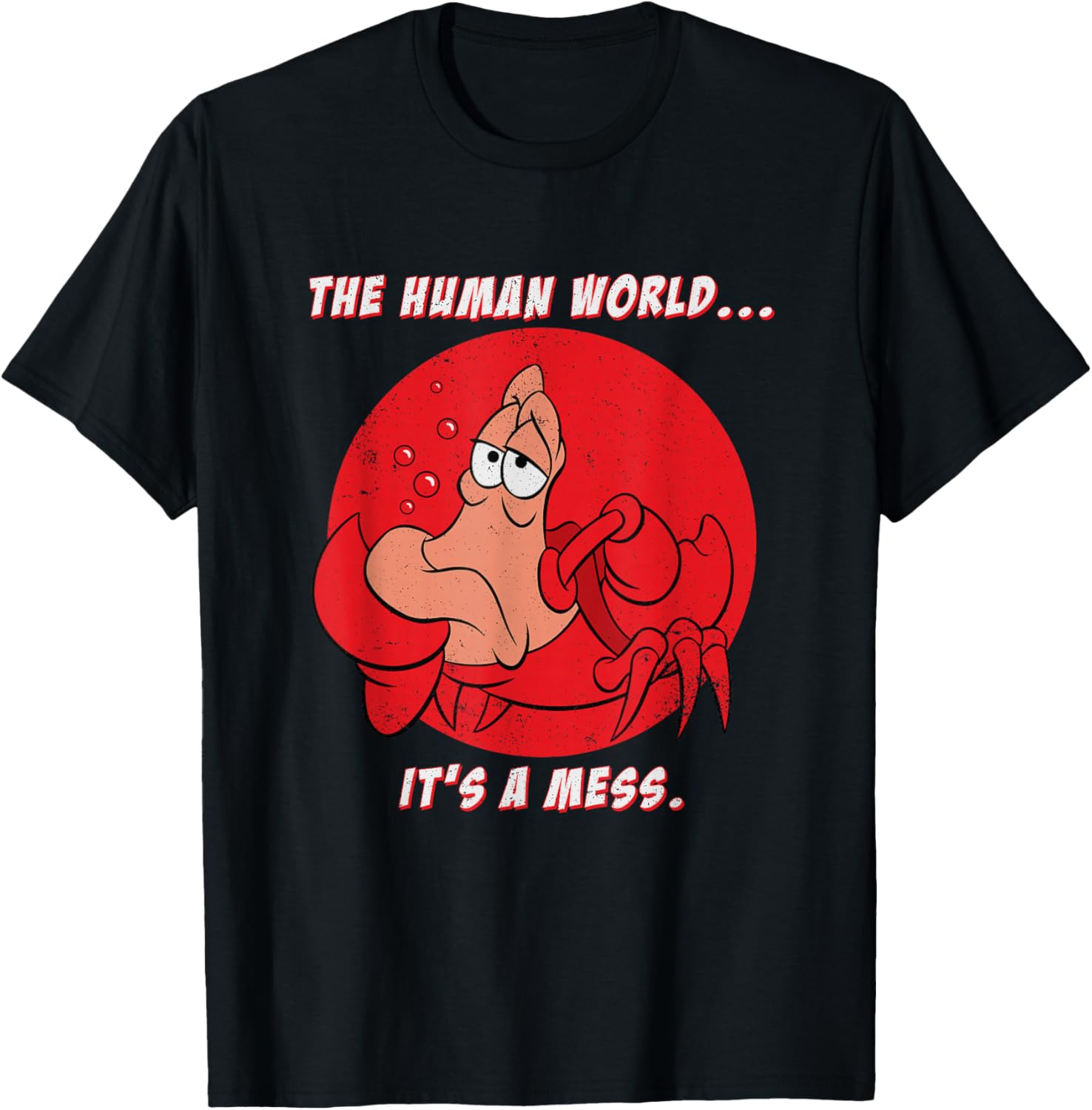 Disney The Little Mermaid Sebastian Human World T-Shirt for Fans - 1