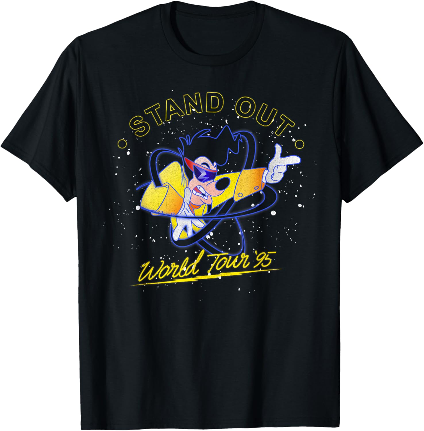 Disney A Goofy Movie Powerline World Tour 95 T-Shirt for Fans - 1