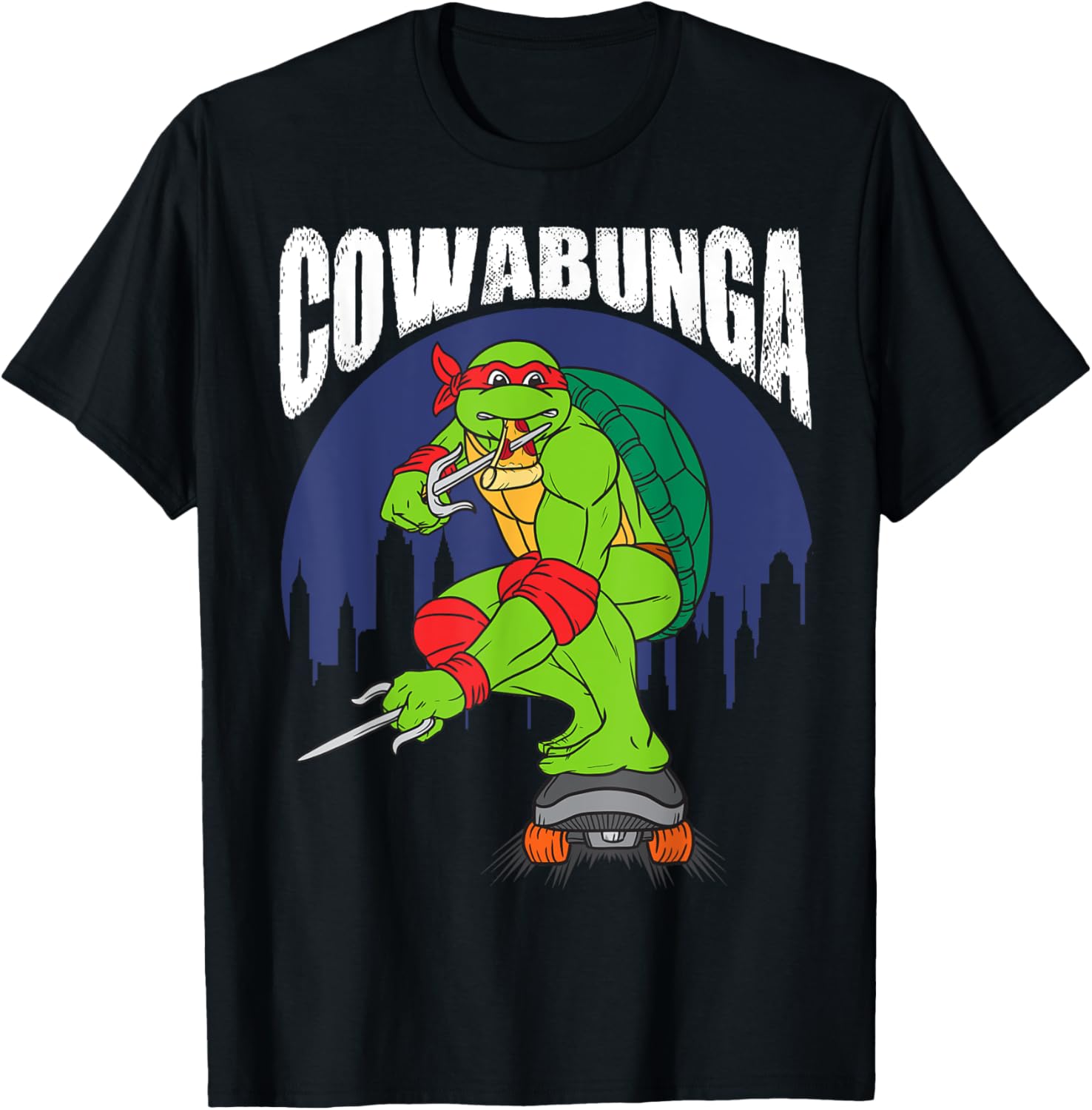 Mademark Teenage Mutant Ninja Turtles Cowabunga Raphael Pizza T-Shirt - 24