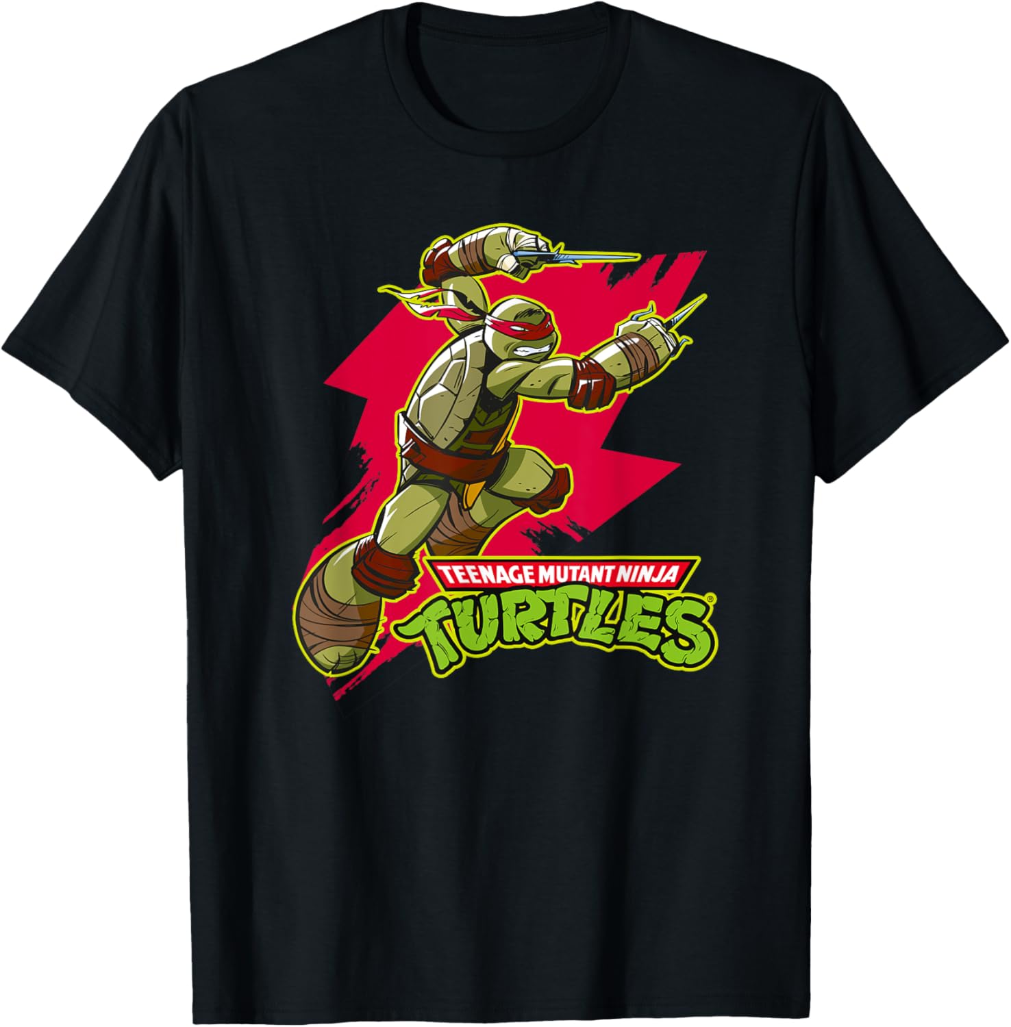 Mademark Teenage Mutant Ninja Turtles Raphael Red Splash T-Shirt for Fans - 4