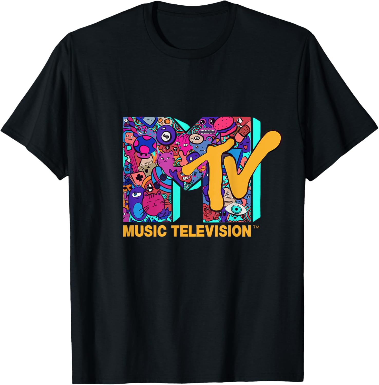 Mademark x MTV Official Logo T-Shirt in Modern Comic Style Design - 9