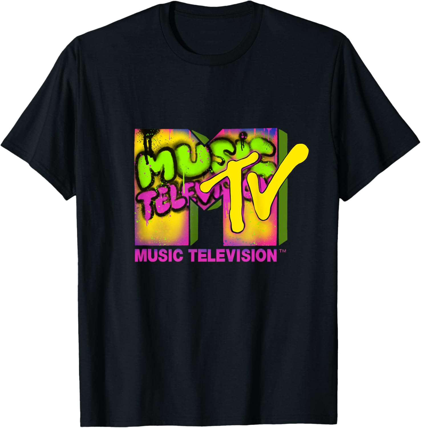 Mademark x MTV Official Logo Graffiti Tag T-Shirt for Music Lovers - 7