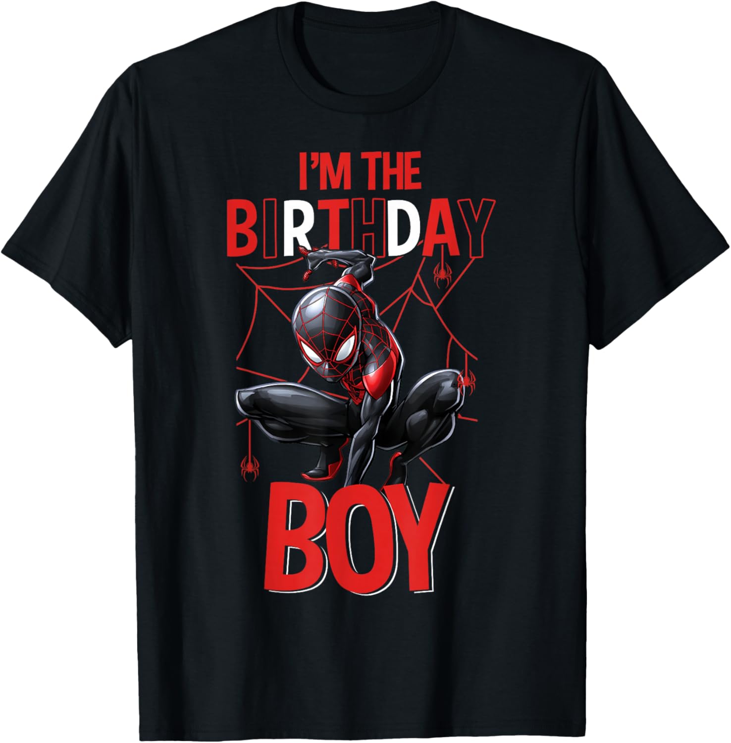 Marvel Spider-Man Miles Morales Birthday Boy T-Shirt for Kids - 6