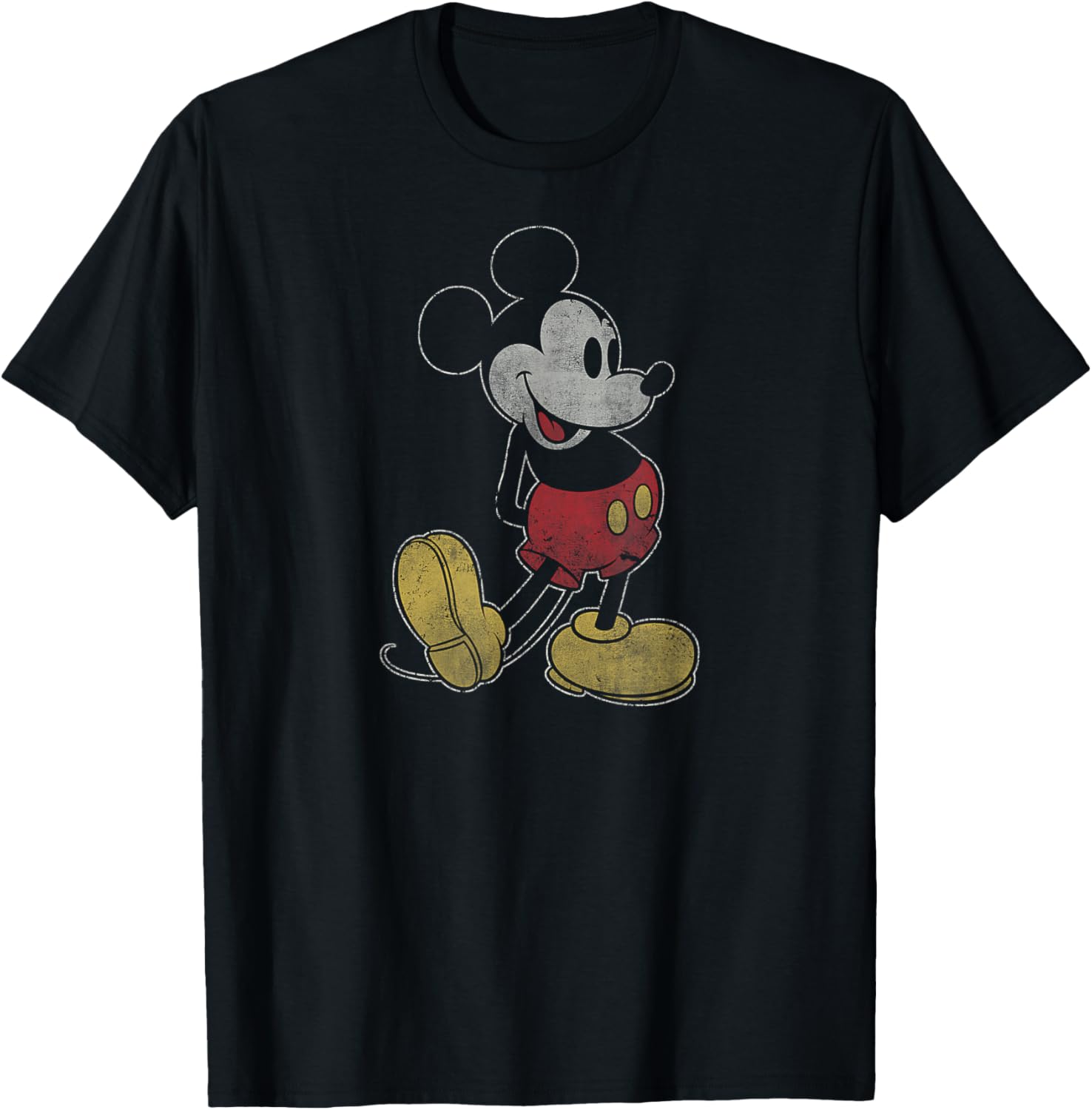 Classic Mickey Mouse Fade Pose T-Shirt for Disney Fans - Fun Apparel - 9