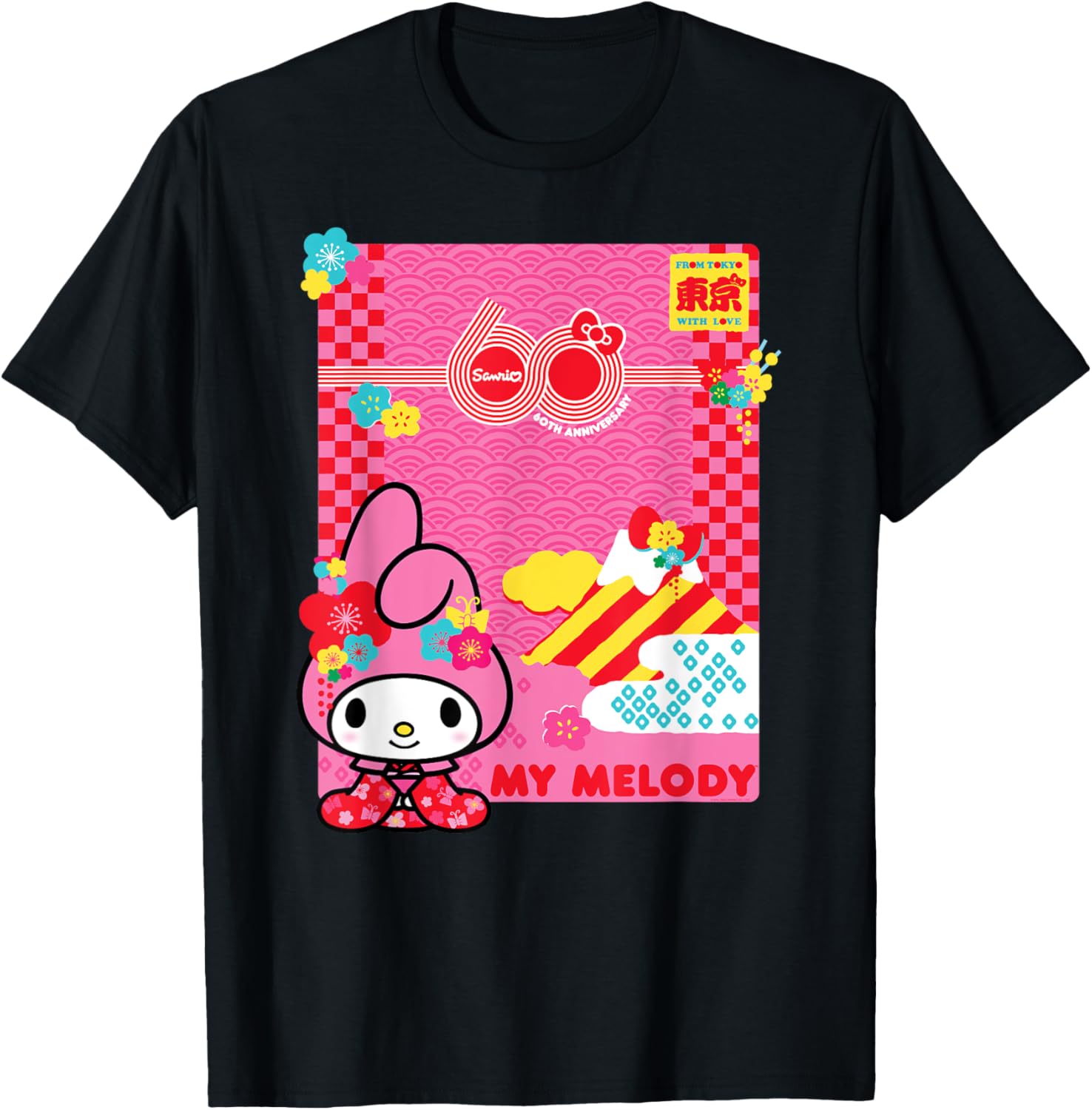 My Melody Sanrio 60th Anniversary T-Shirt for Fans and Collectors - 13
