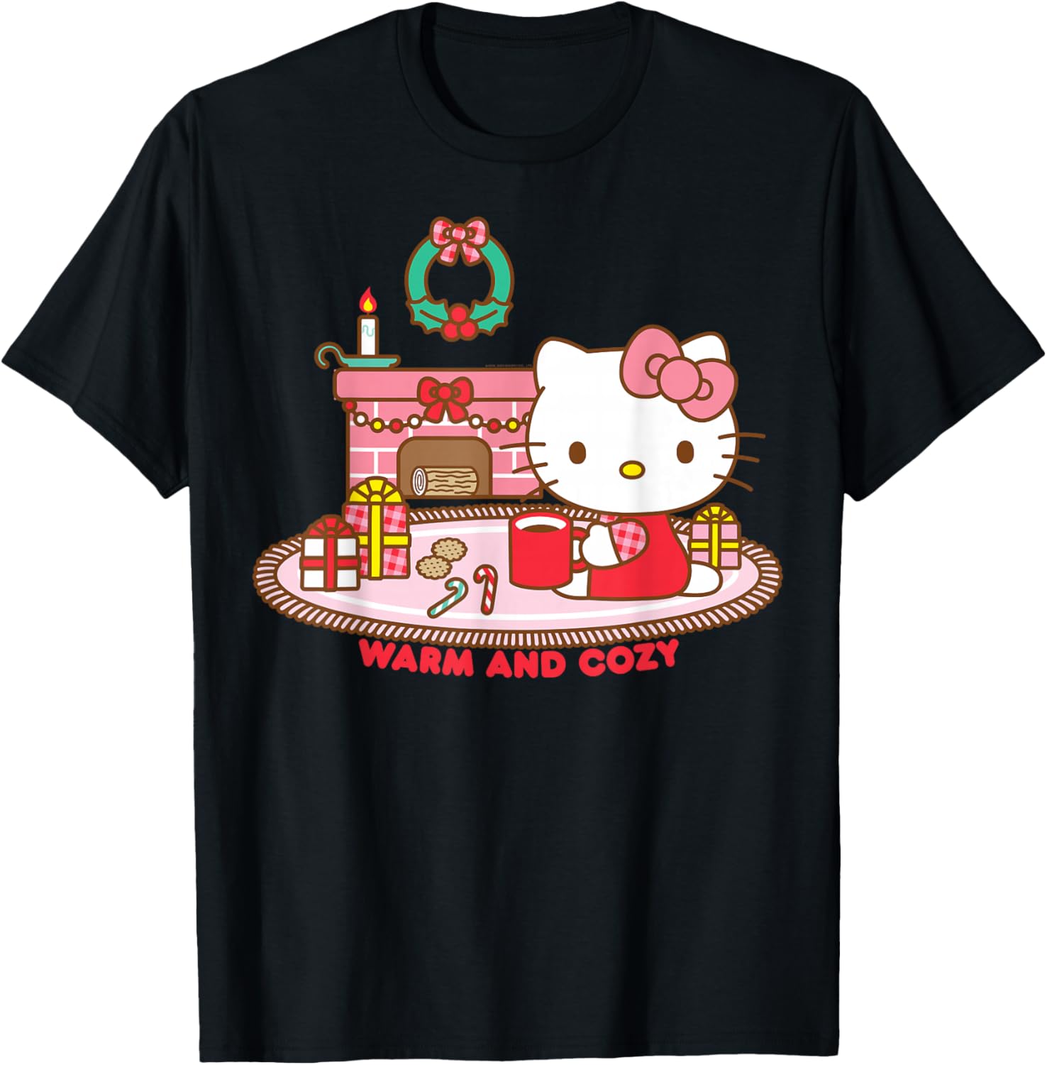 Hello Kitty Cozy Christmas T-Shirt Perfect for Festive Cheer and Comfort - 8