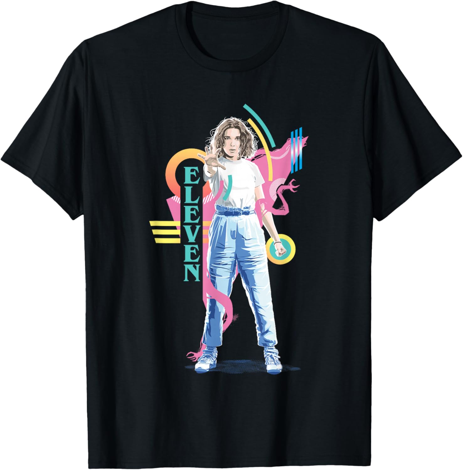 Stranger Things Eleven Retro 80s Icon T-Shirt for Fans and Collectors - 10