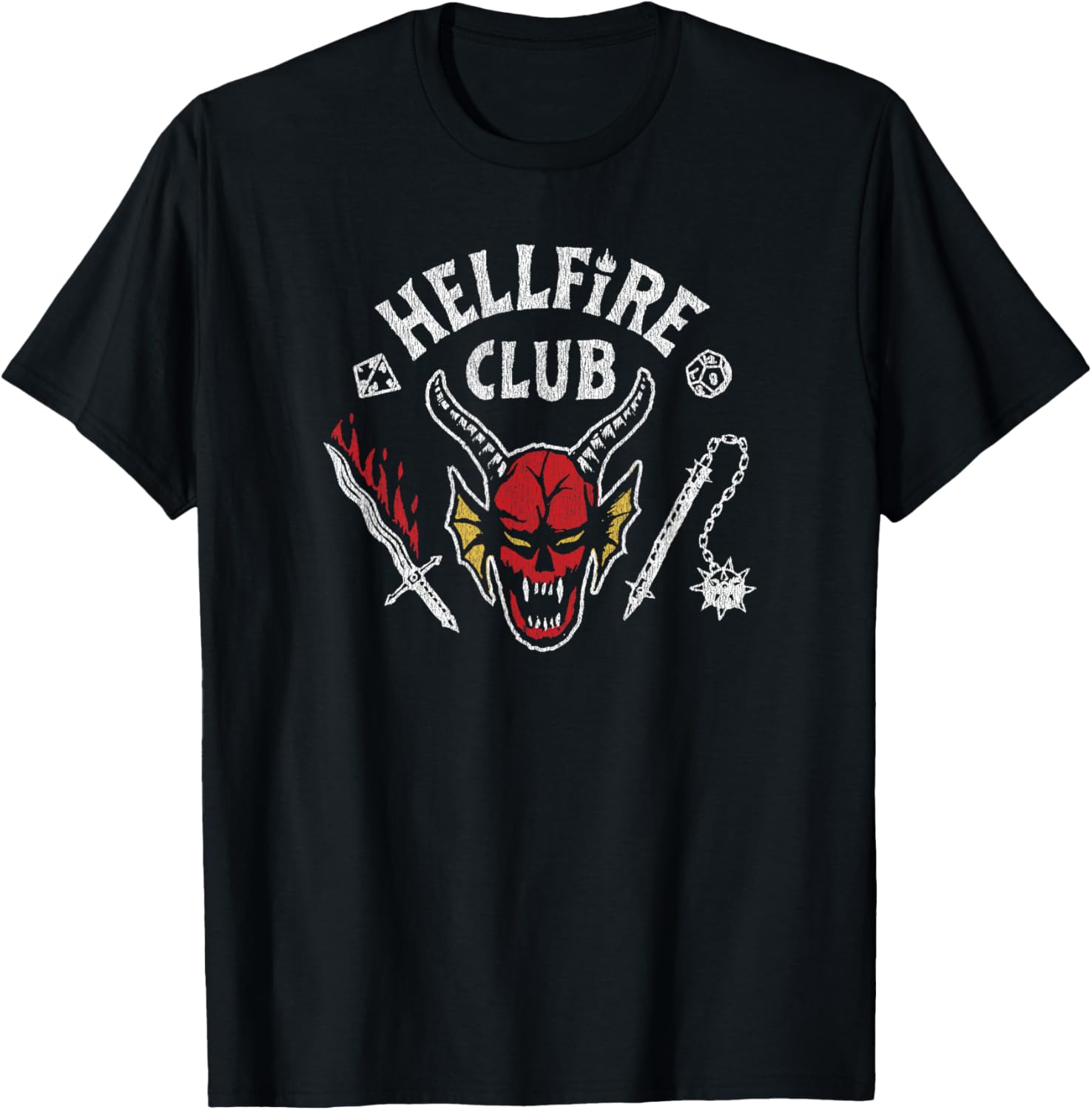 Stranger Things 4 Hellfire Club Skull T-Shirt for Fans and Collectors - 7