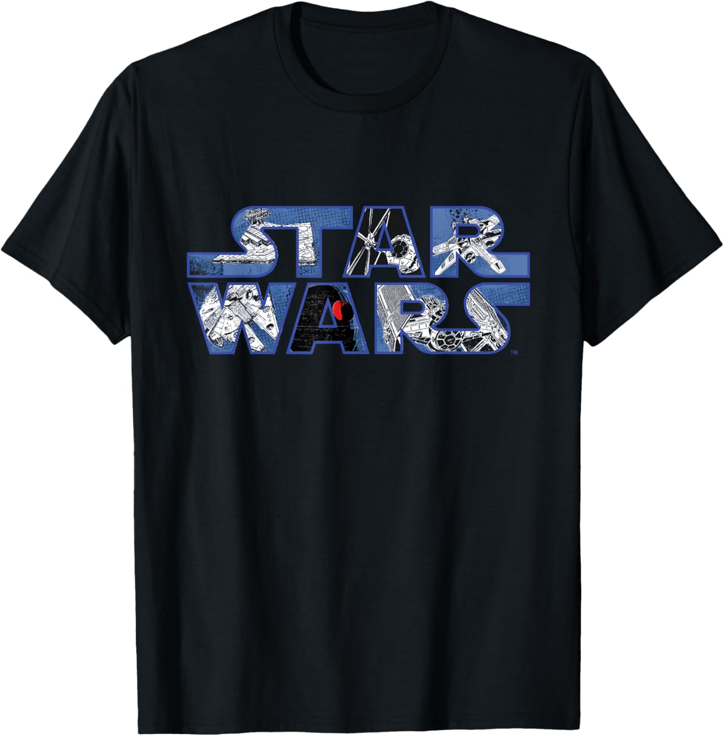 Star Wars Millennium Falcon and Death Star T-Shirt for Fans and Collectors - 6