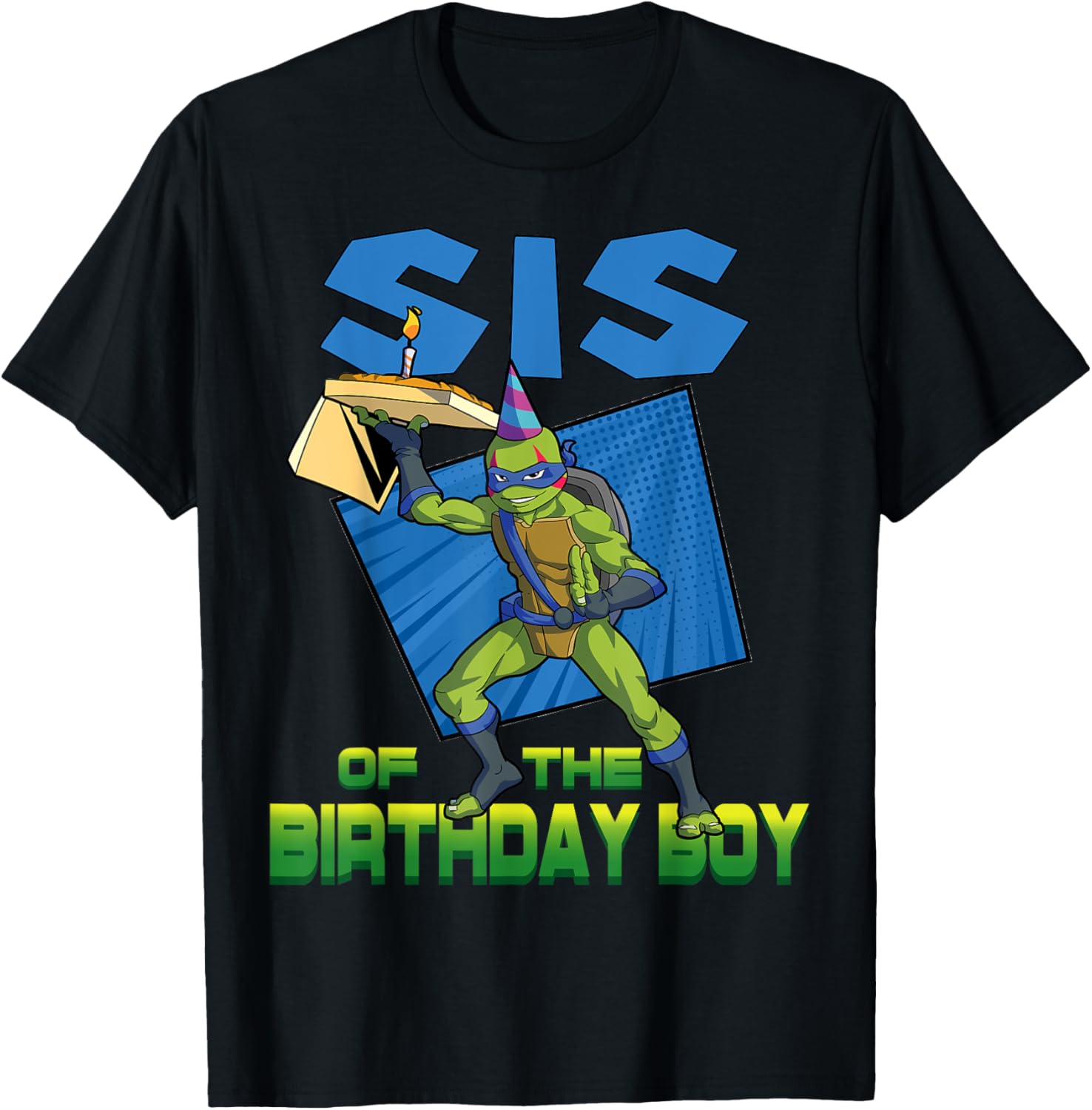 Mademark Teenage Mutant Ninja Turtles Leo Pizza Party T-Shirt for Kids - 6