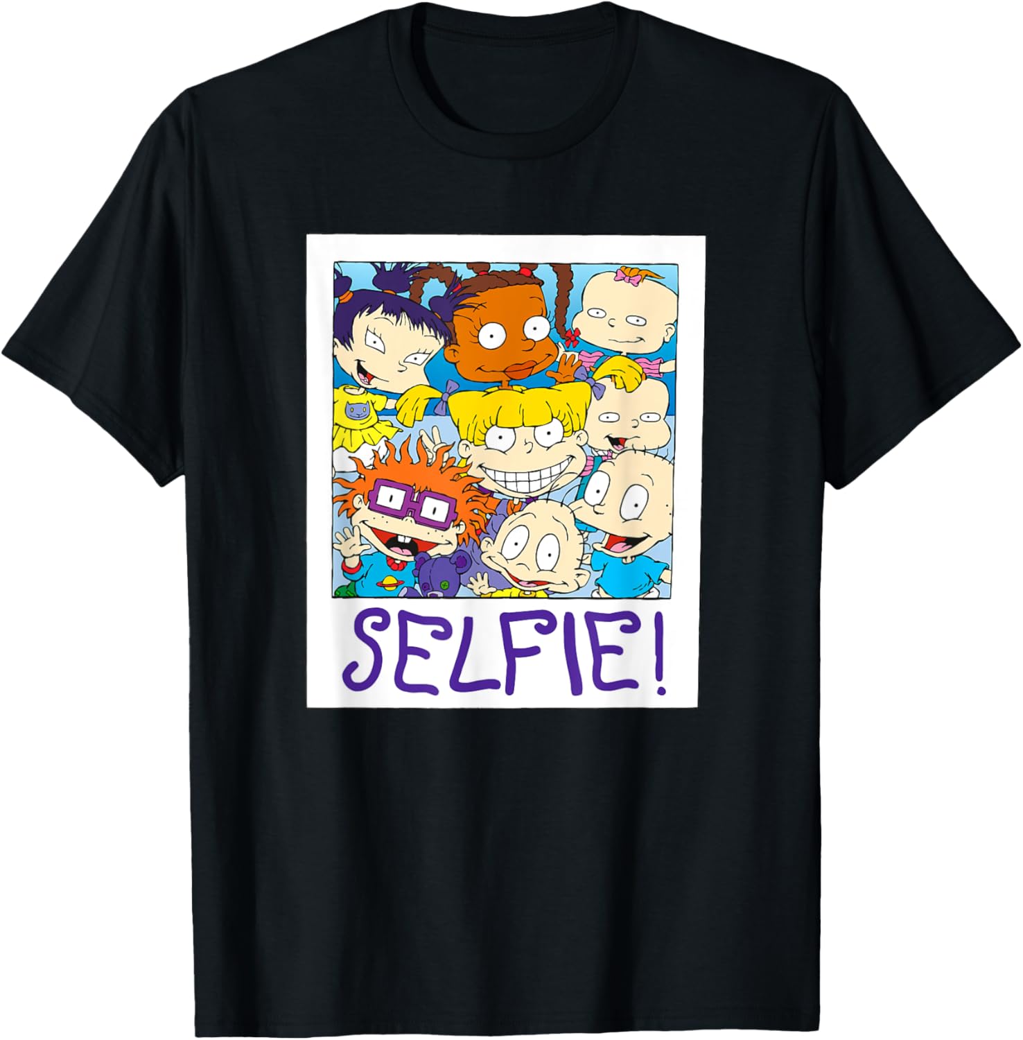 Mademark Rugrats Selfie T-Shirt Featuring the Whole Gang Fun Apparel - 1