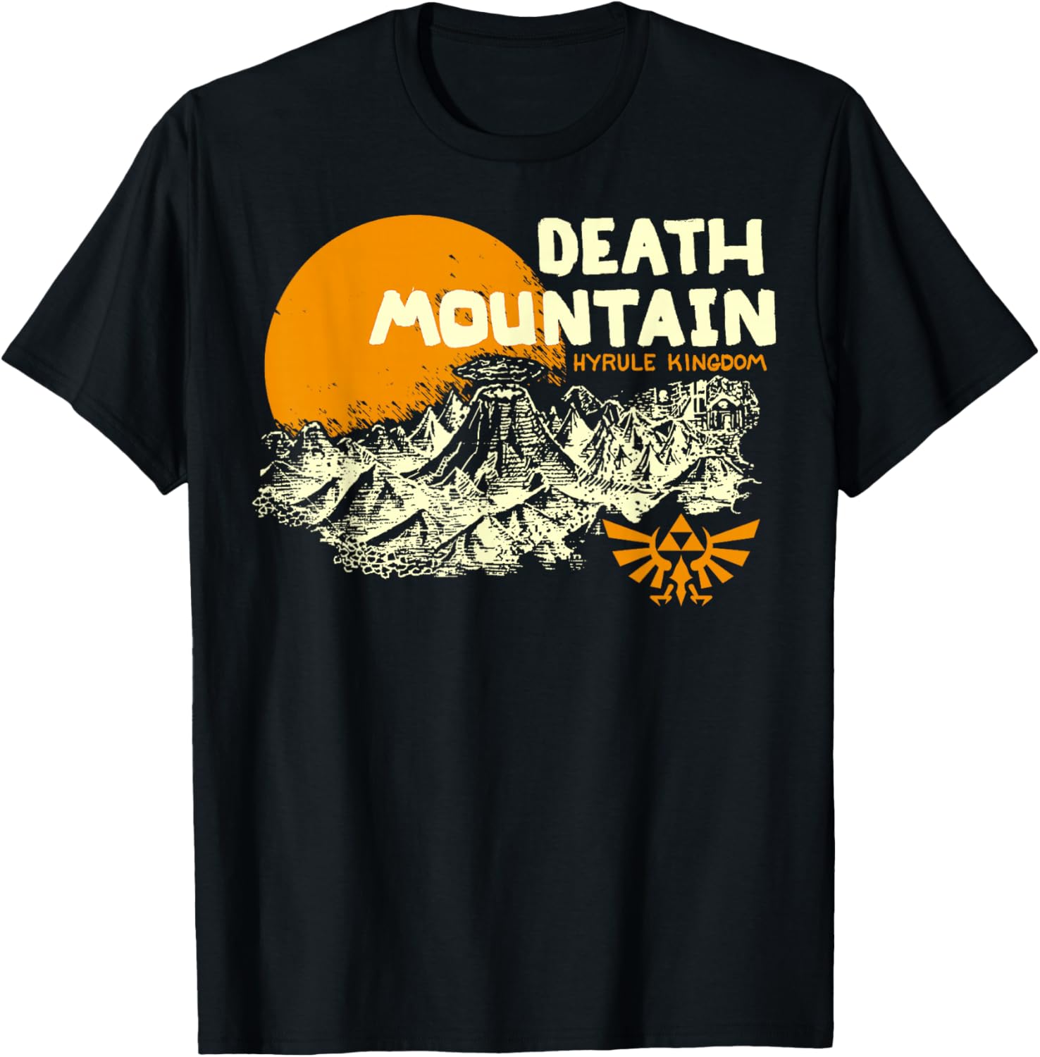 Nintendo Legend of Zelda Hyrule Death Mountain Graphic T-Shirt for Fans - 5