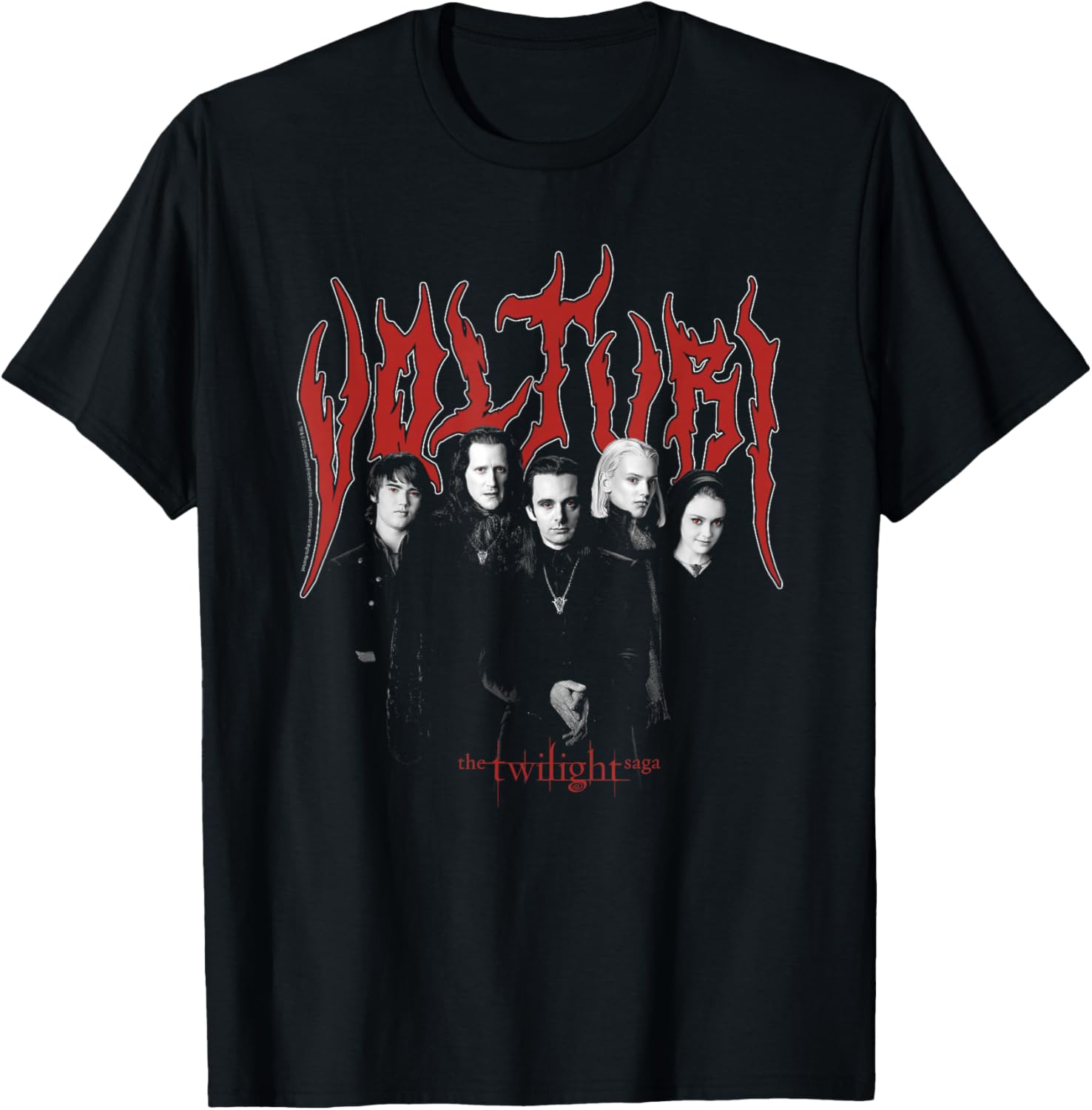 Twilight Saga Heavy Metal Volturi Group Photo T-Shirt for Fans - 1