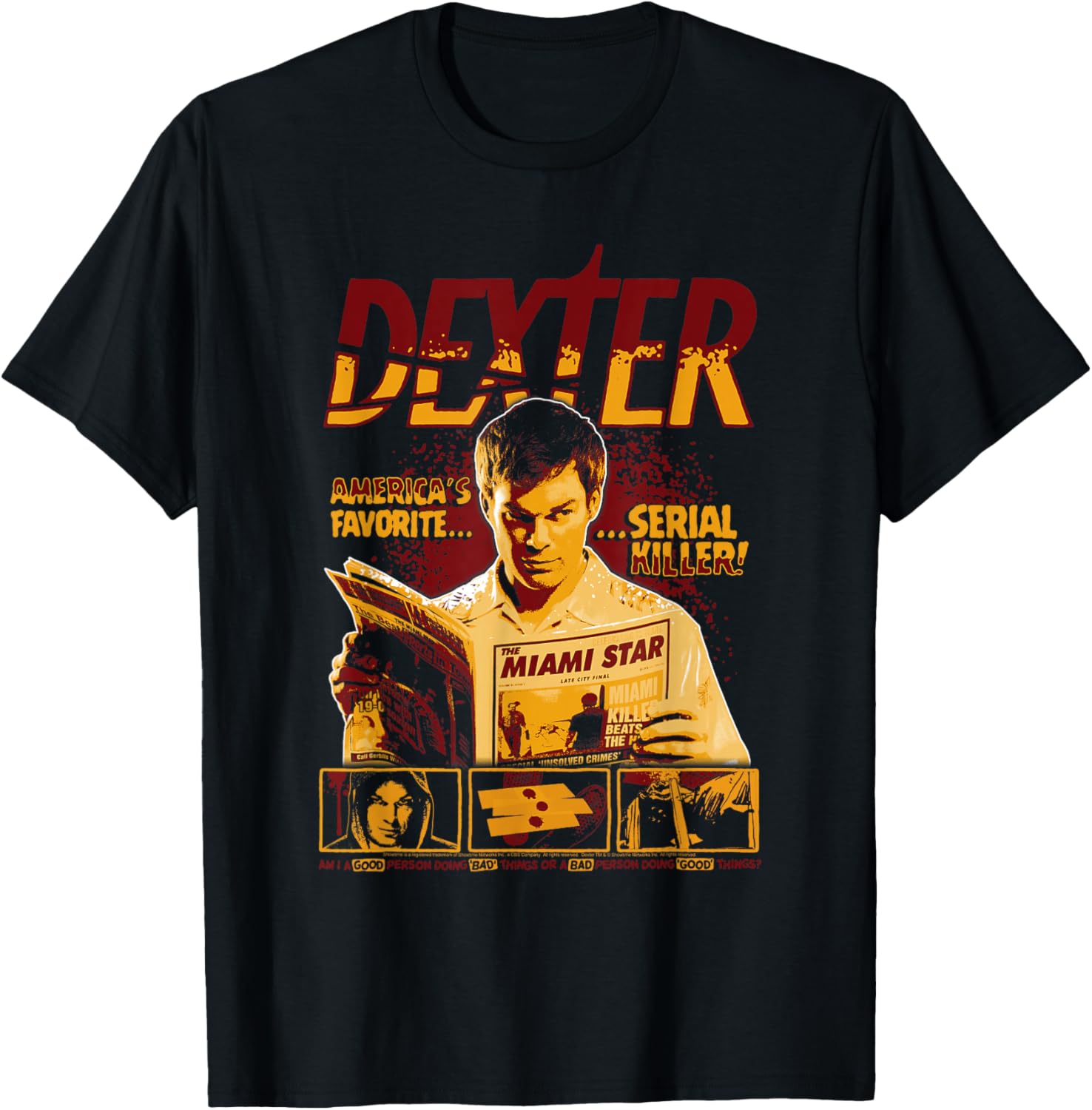 Dexter America's Favorite Serial Killer T-Shirt for Fans of the Show - 1
