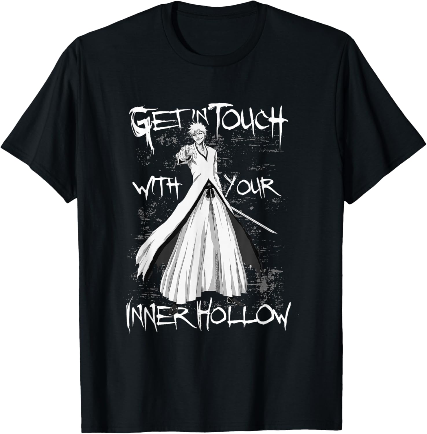 Bleach Anime T-Shirt Get In Touch With Your Inner Hollow Stylish Tee - 10