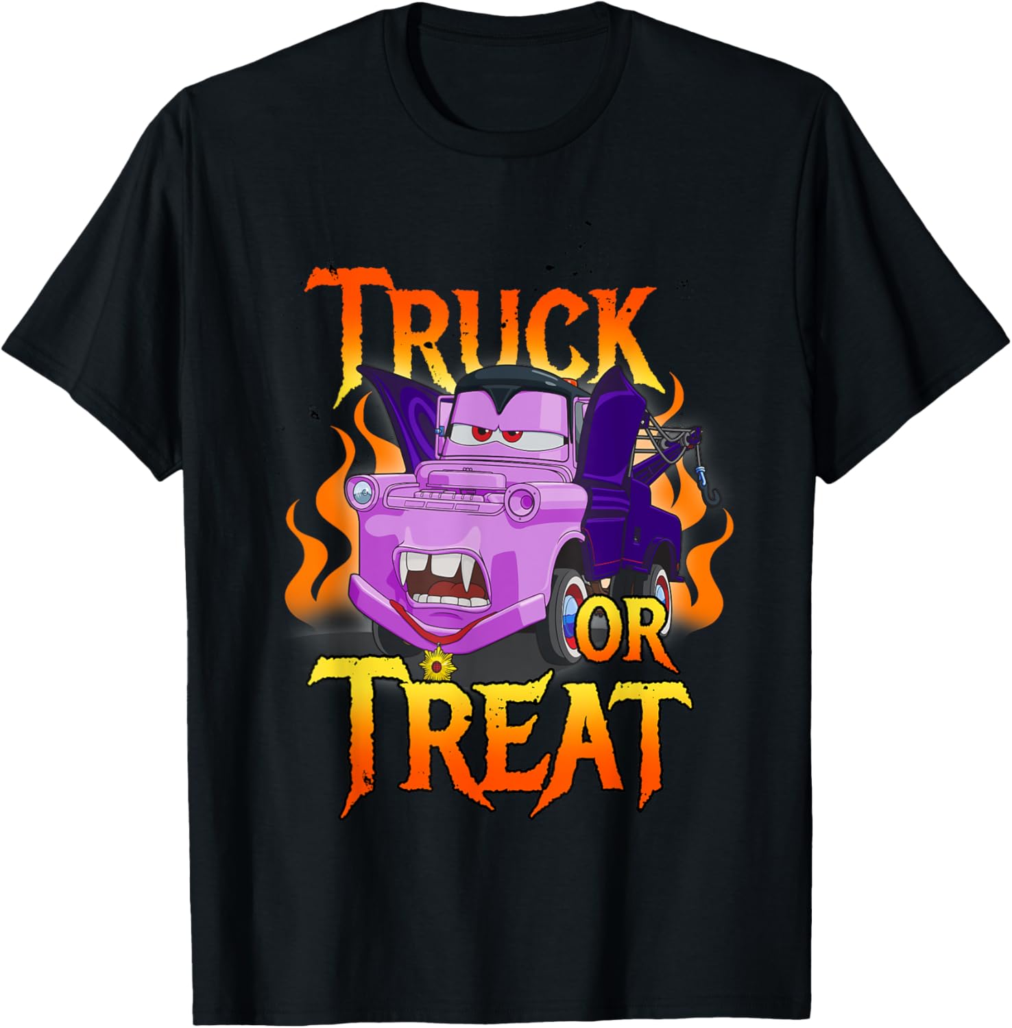 Disney Pixar Cars Halloween Vampire Truck Or Treat T-Shirt for Kids - 4