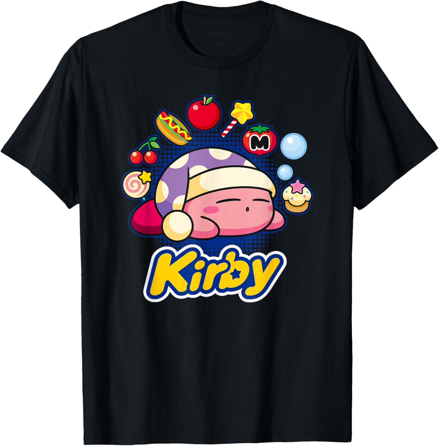 Kirby Dreaming of Tasty Trinkets T-Shirt for Fun and Fashion Lovers - 3