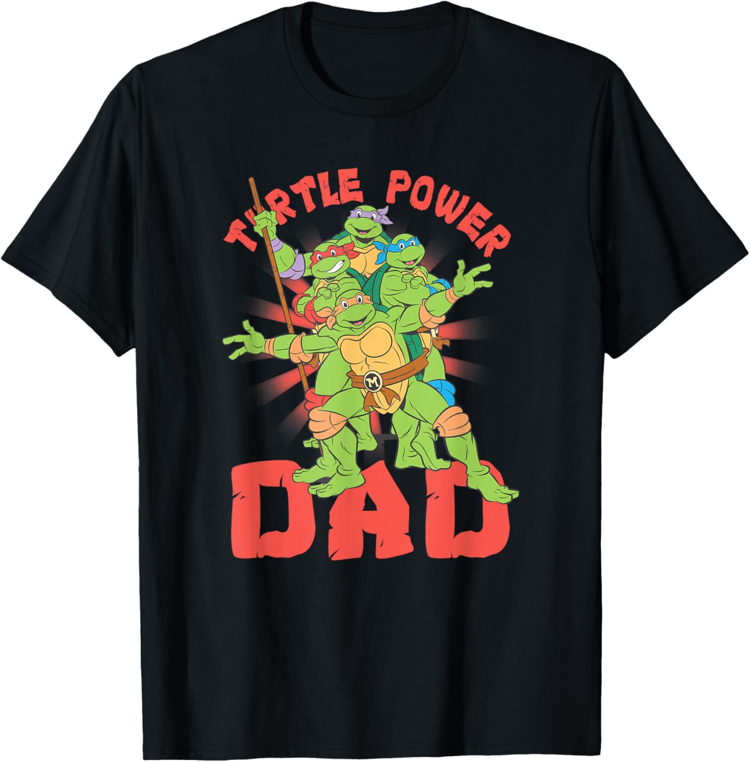 Teenage Mutant Ninja Turtles Dad Turtle Power T-Shirt for Fans - 12