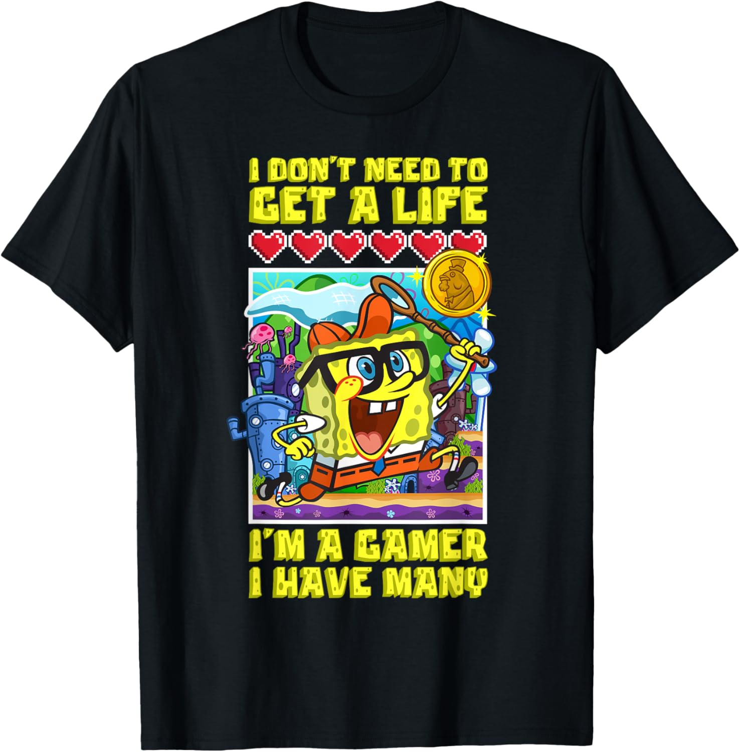 Mademark x SpongeBob SquarePants Gamer T-Shirt for True Fans - 7