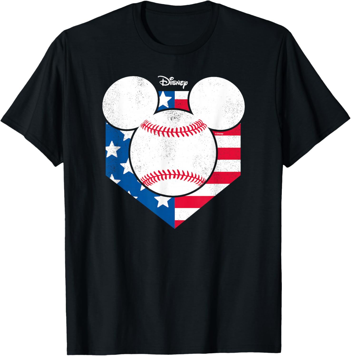 Disney Mickey Baseball Diamond T-Shirt Cool Graphic Tee for Fans - 12
