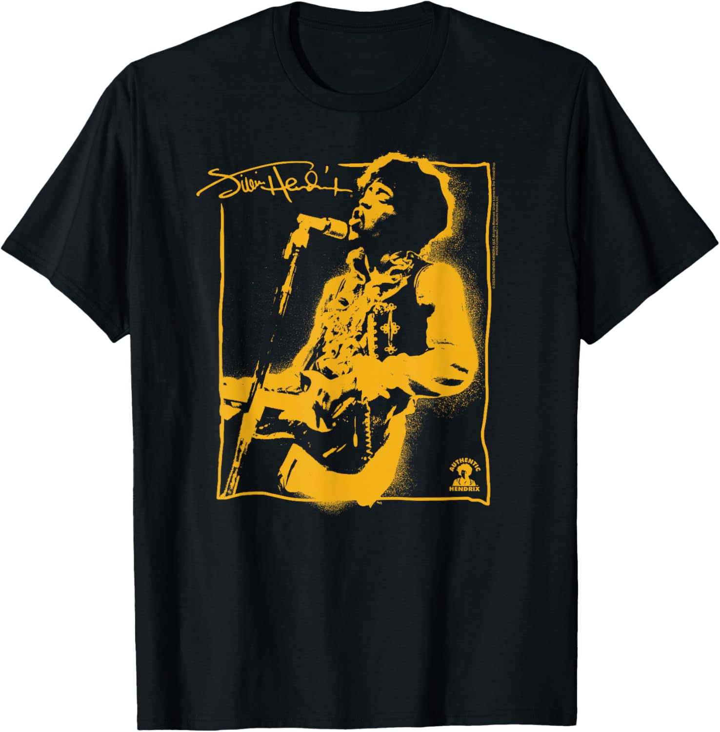 Vintage Jimi Hendrix Graffiti Portrait T-Shirt for Music Lovers - 2