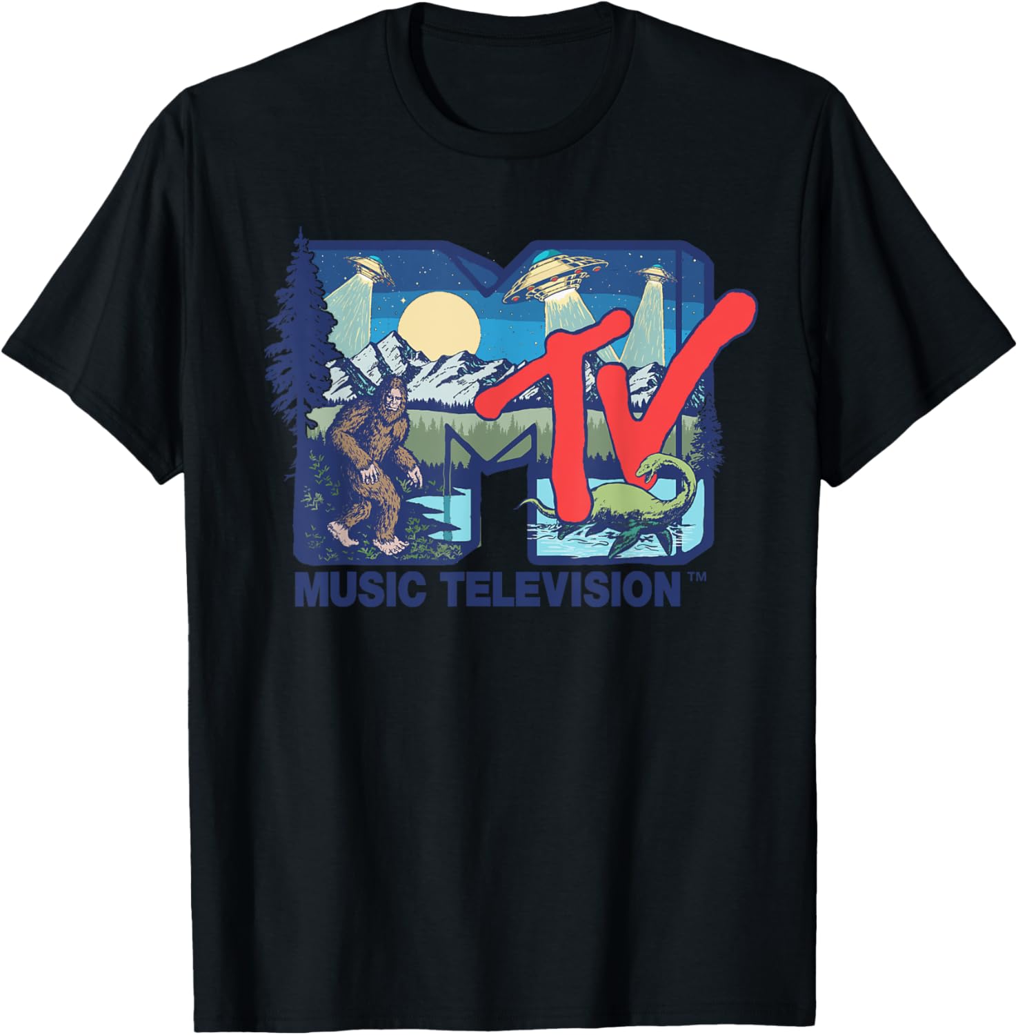 Mademark x MTV Cryptid Logo T-Shirt Featuring Bigfoot UFOs and Aliens - 9