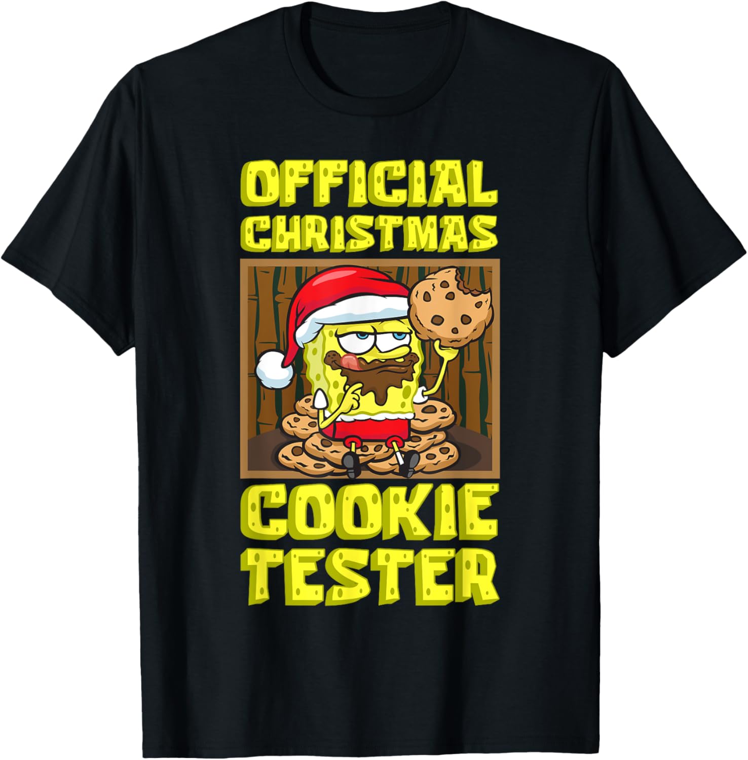 Mademark SpongeBob Christmas Funny Cookie Tester T-Shirt for Kids & Adults - 2