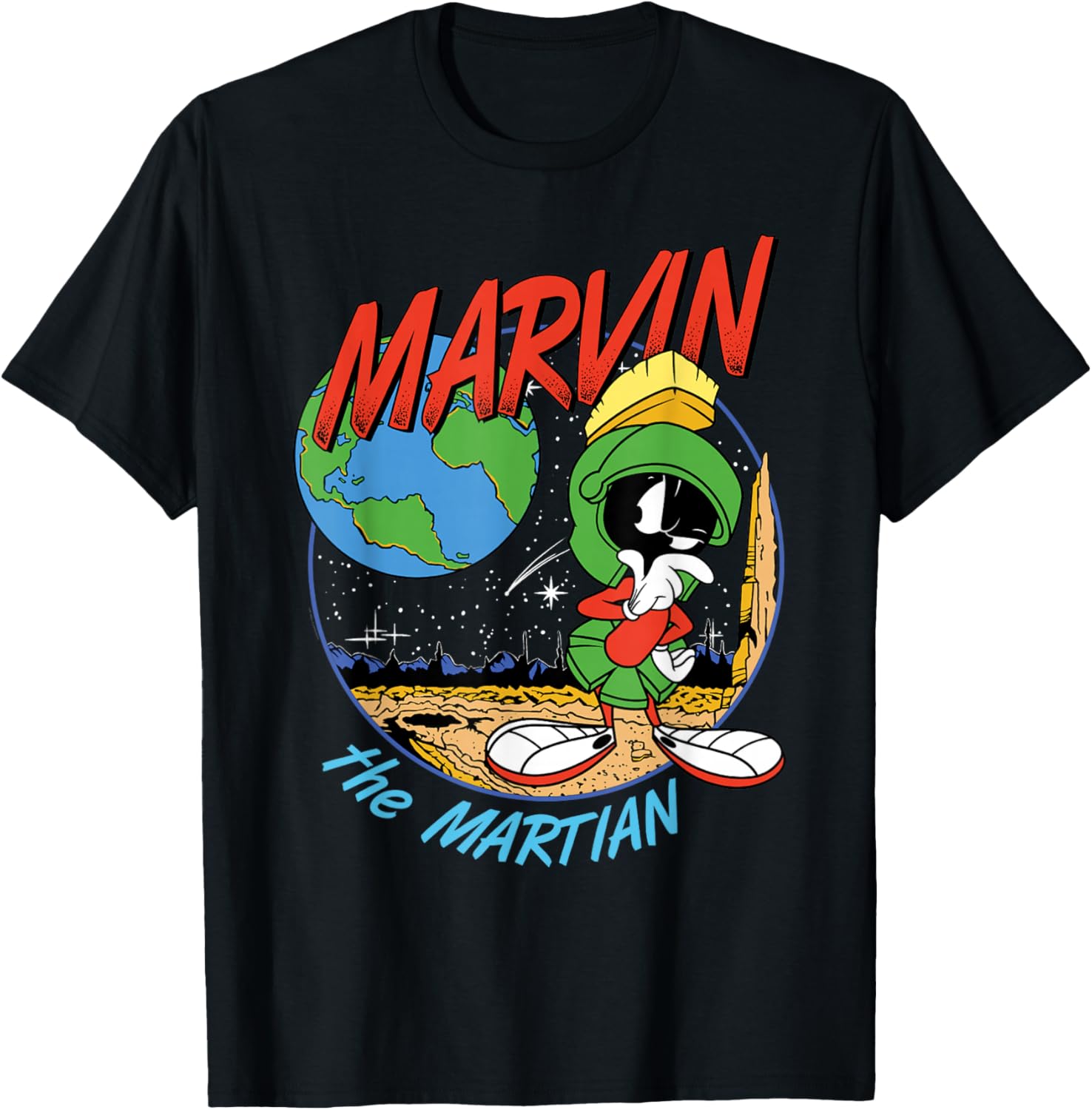 Marvin The Martian Graphic T-Shirt for Space Fans and Cartoon Lovers - 3