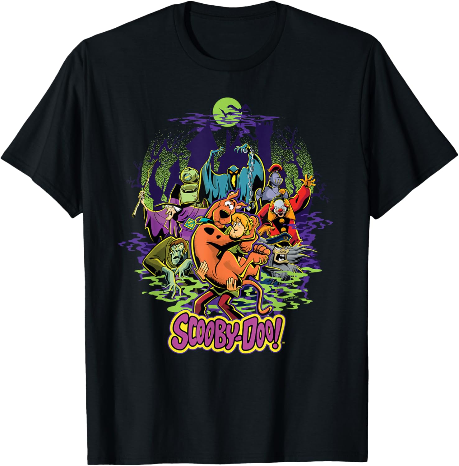 Scooby-Doo and Shaggy Monster Chase T-Shirt for Kids and Adults - 12